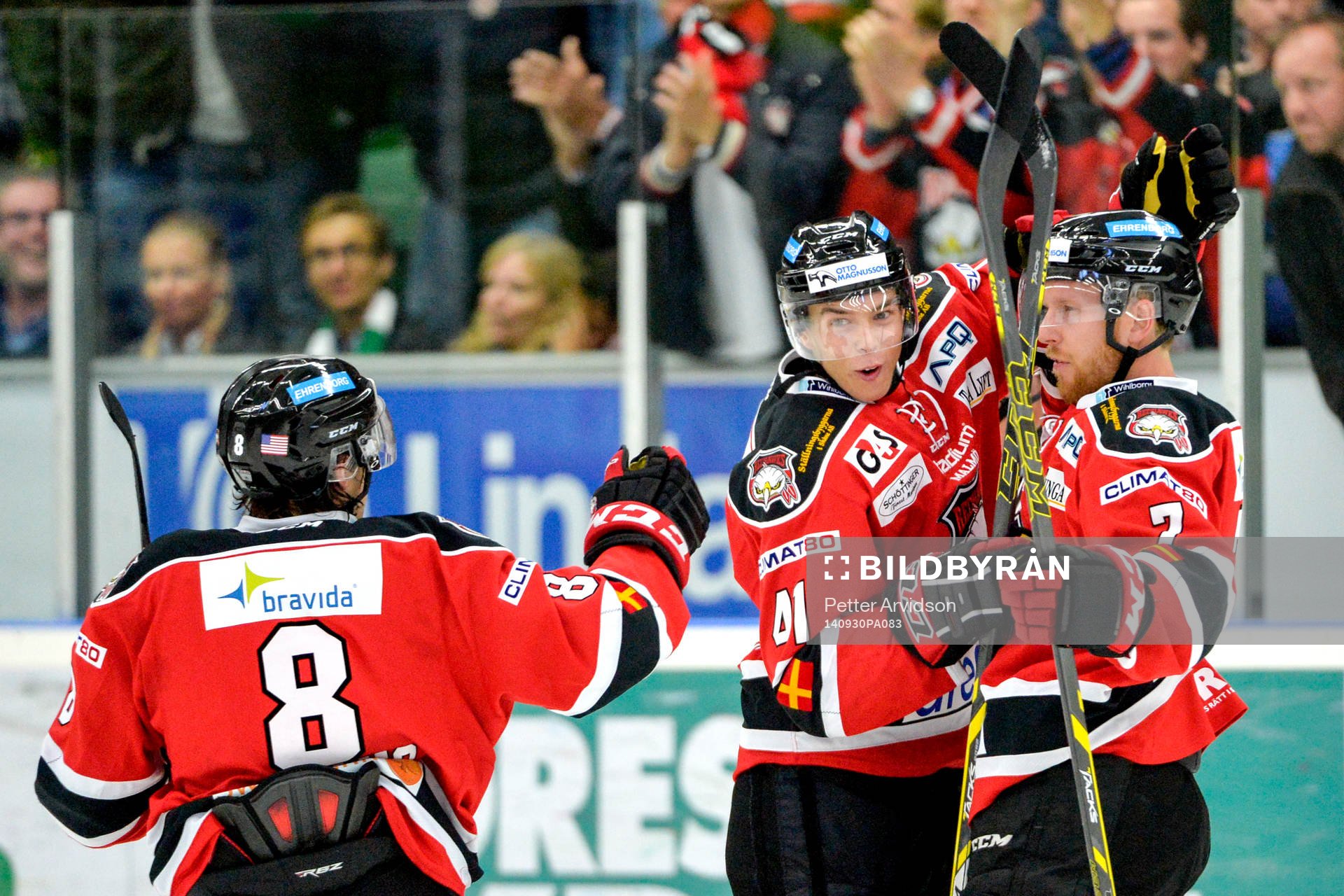 Malmö Redhawks Tobias Ericsson jublar