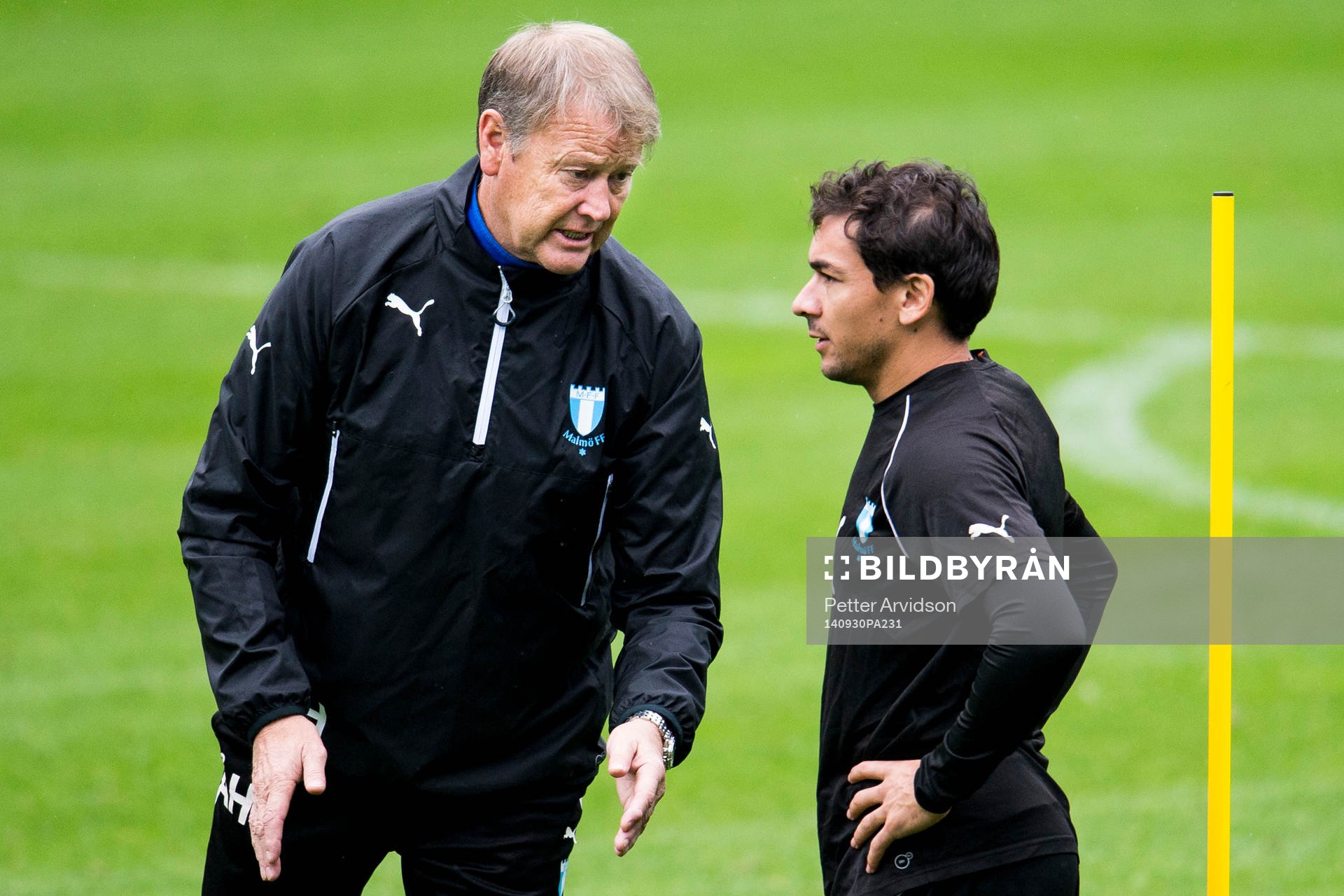Malmö FFs tränare Åge Hareide och Ricardo Ferreira Da