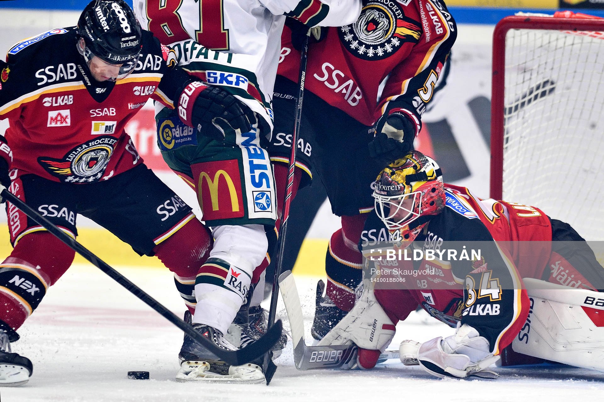 Luleås målvakt Joel Lassinantti hamnar