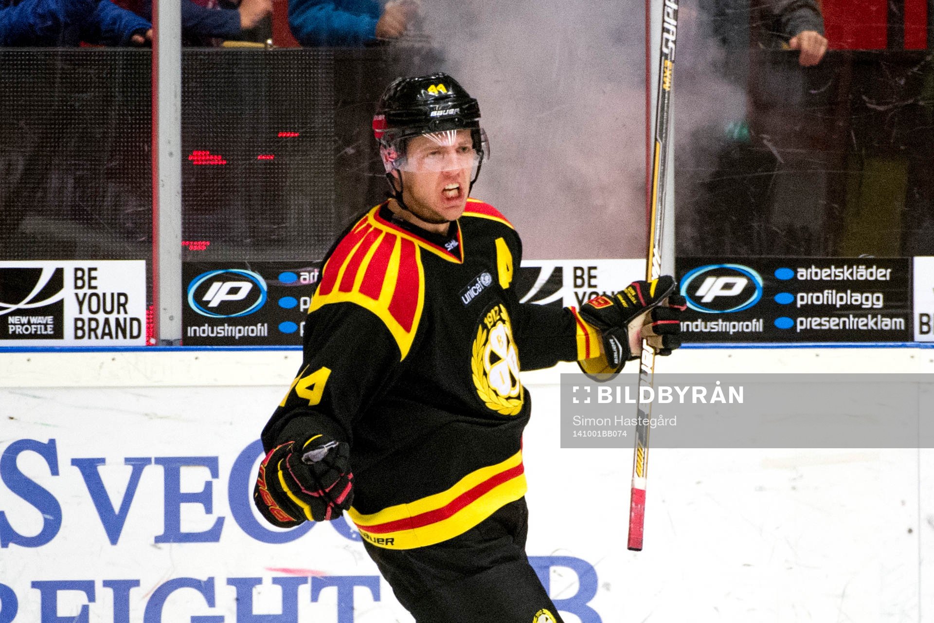 Brynäs Jacob Blomqvist jublar