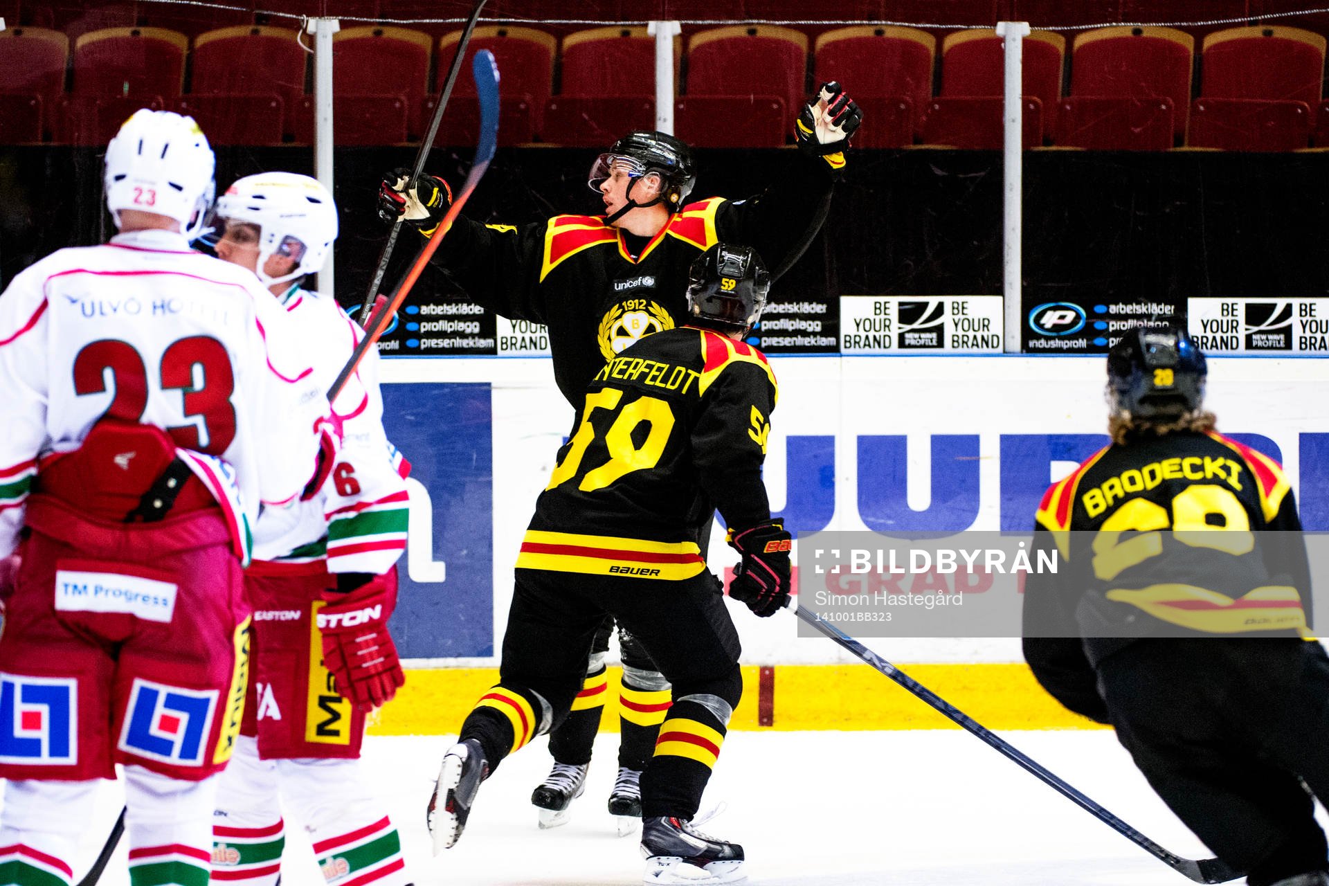 Brynäs Daniel Brodin, Sebastian Enterfeldt och Adam