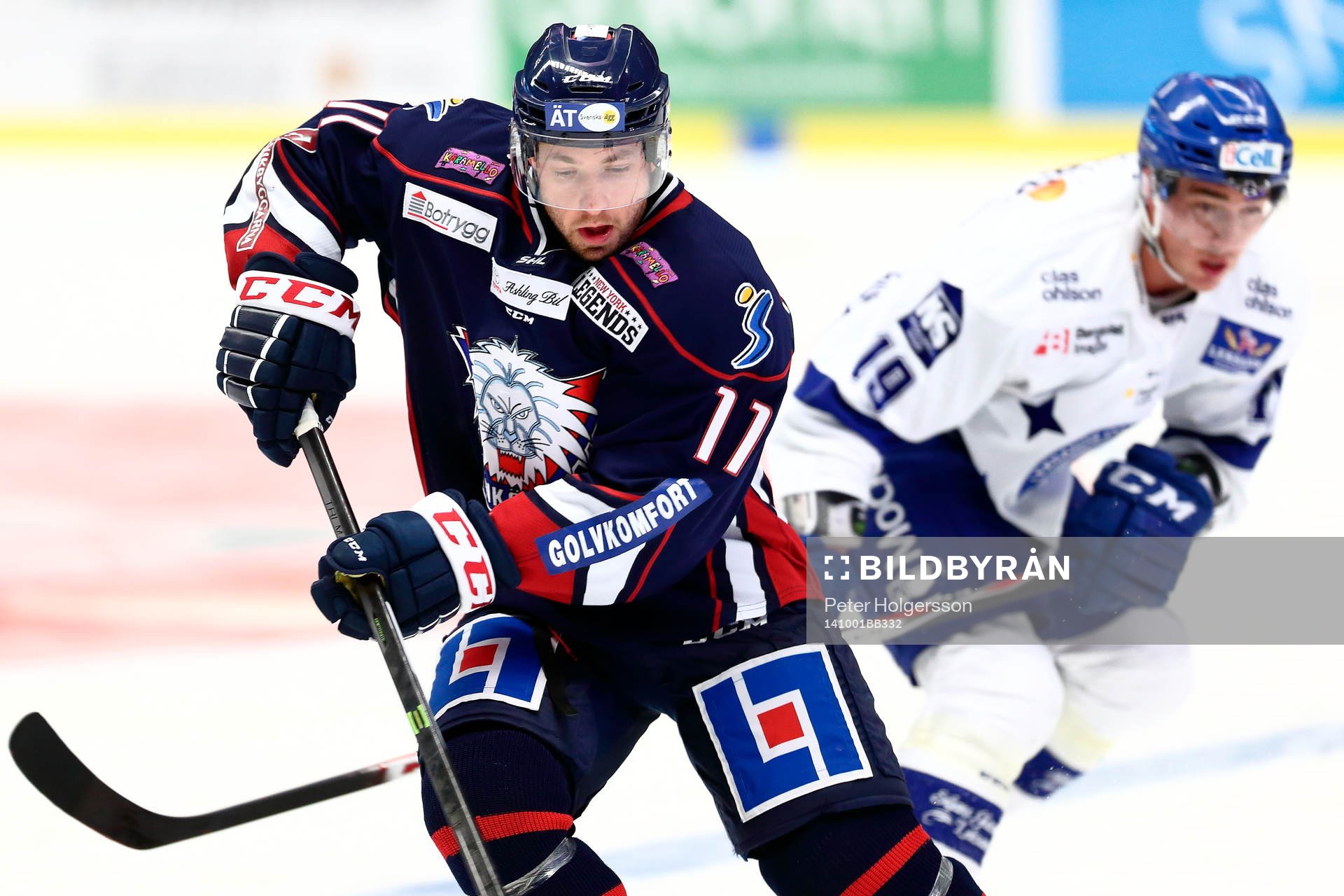 Linköping målvakt Marcus Högberg och Leksands Tobias