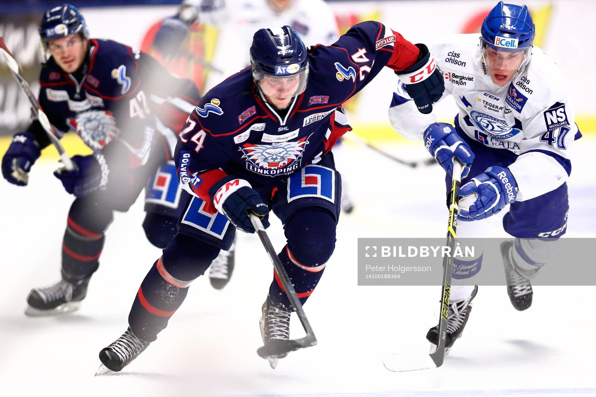 Linköpings Fredric Andersson och Leksands Tomi Sallinen