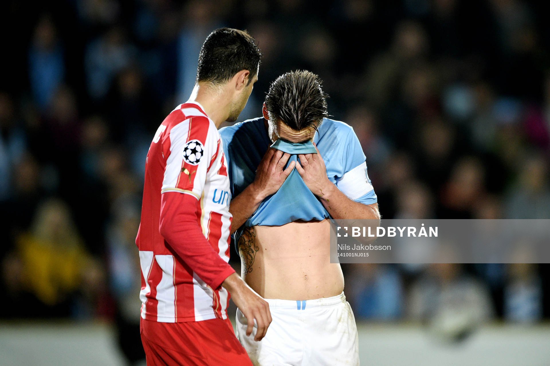 Malmö FFs Markus Rosenberg deppar