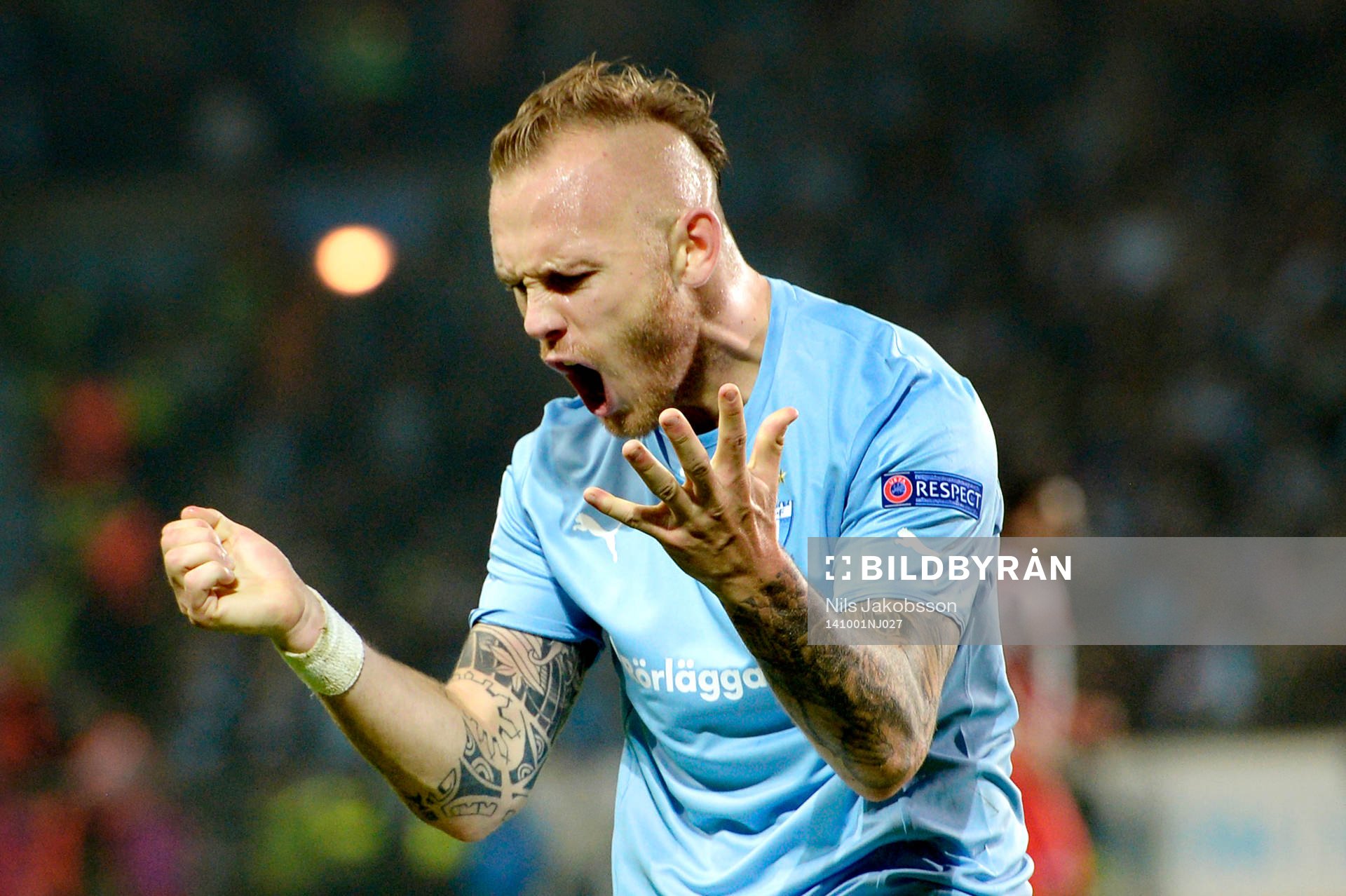 Malmö FFs Magnus Eriksson deppar