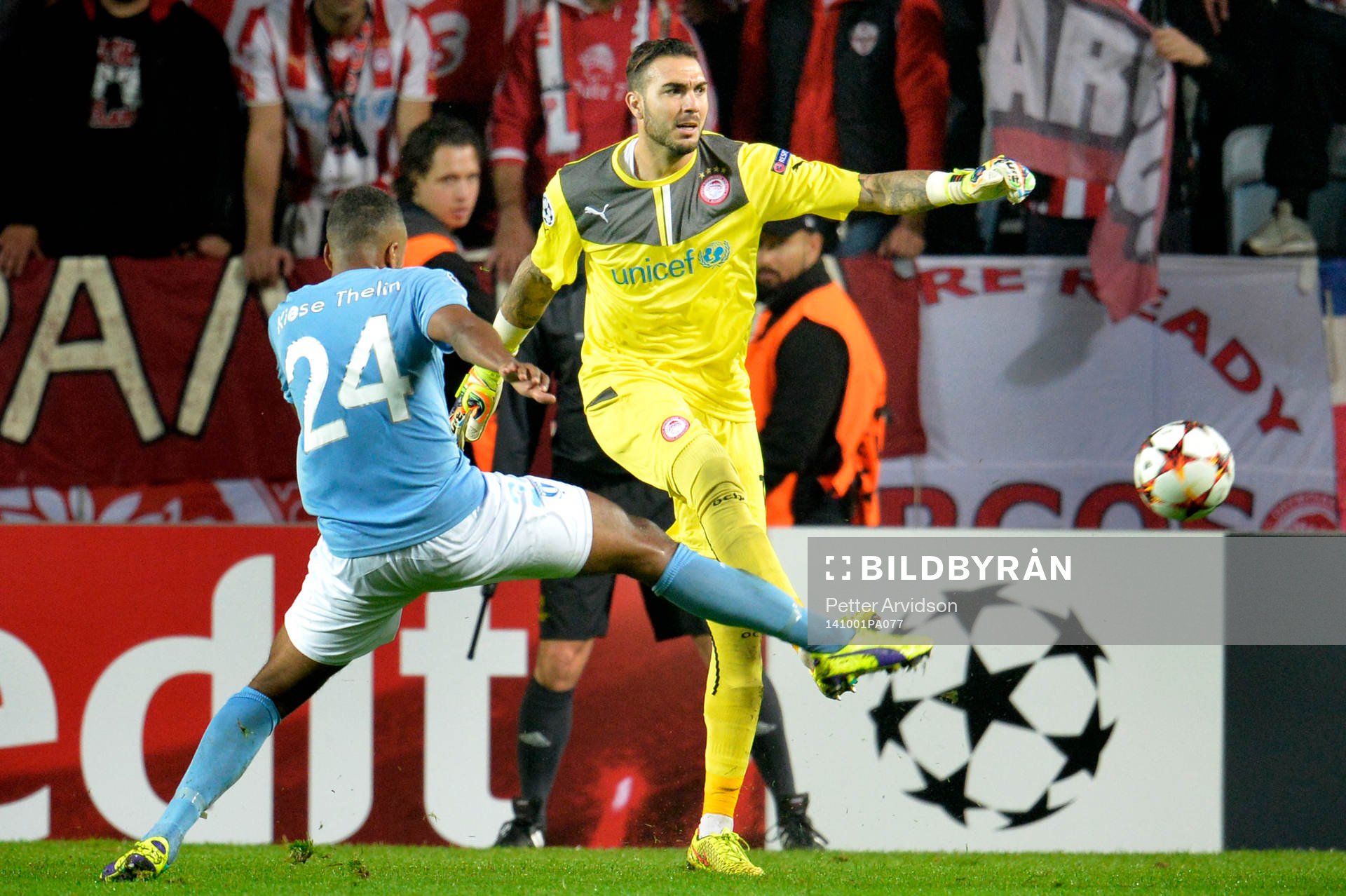 Malmö FFs Isaac Kiese Thelin jagar Olympiacos Olympiacos