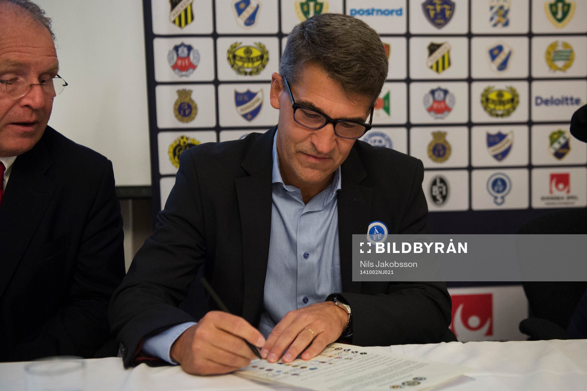 Tom Skarin, ordförande Åtvidaberg, när en ny