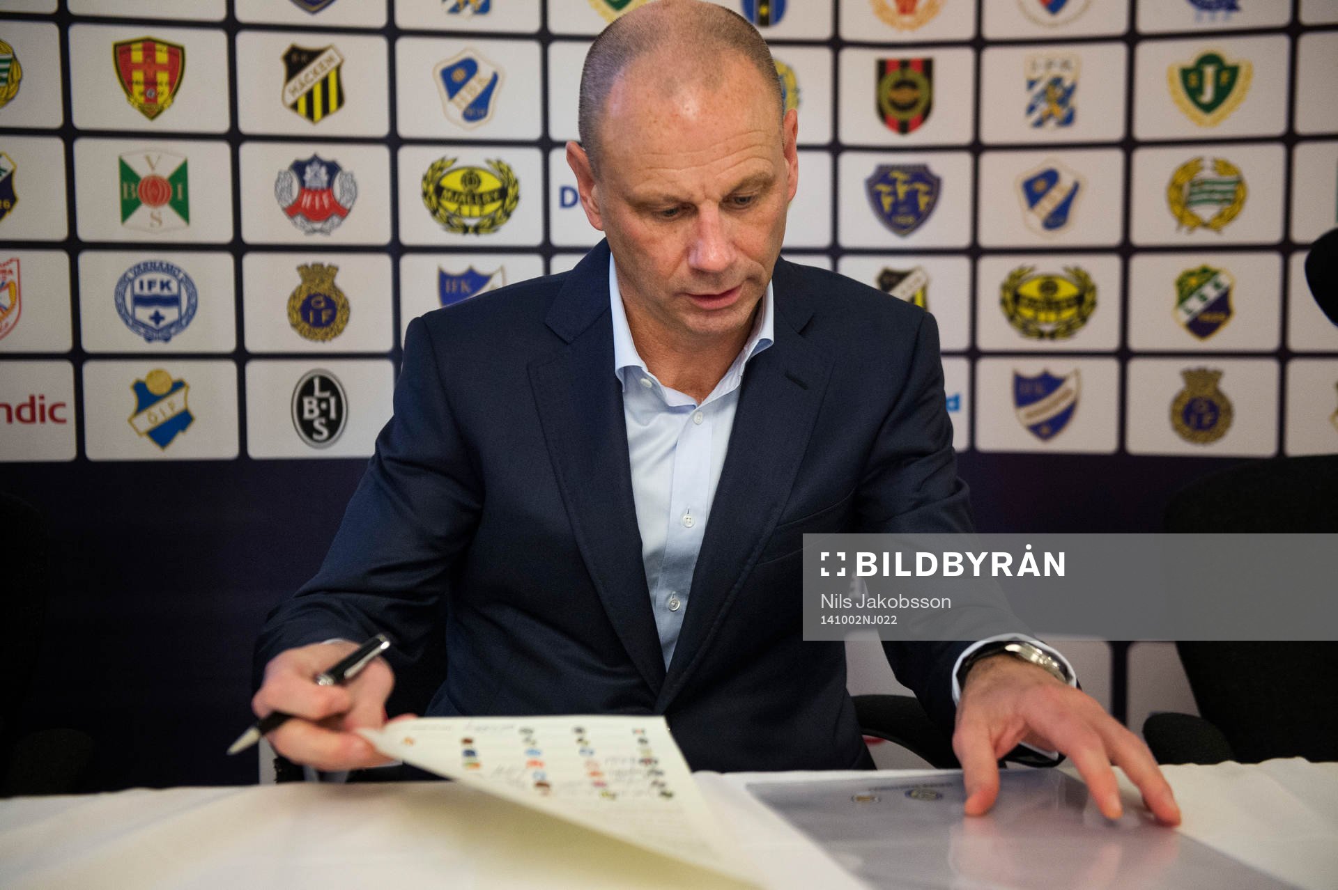 Håkan Jeppsson, ordförande Malmö FF, när en ny