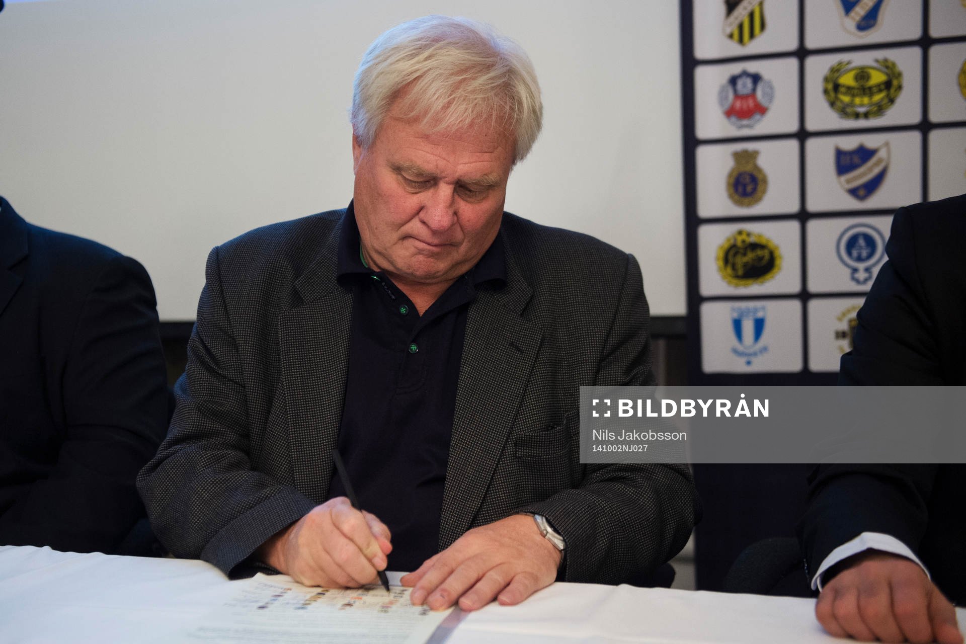 Bo Fagerberg, ordförande Ljungskile, när en ny