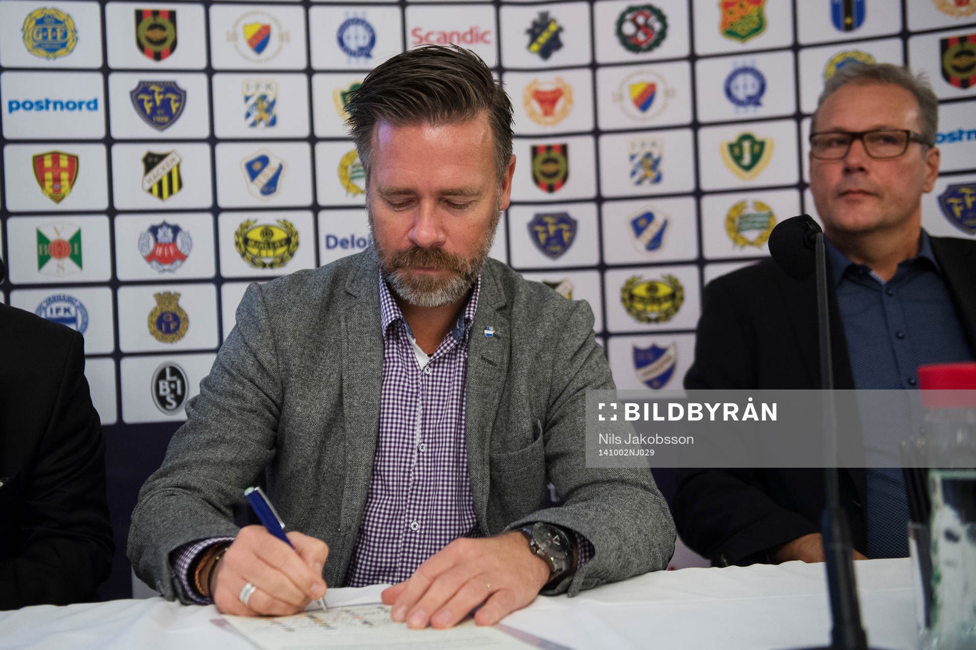 Sven Johannesson, ordförande Öster, när en ny uppförandekod för samtliga 32 elitföreningar presenterades och signerades den 2 oktober 2014 i Malmö.
