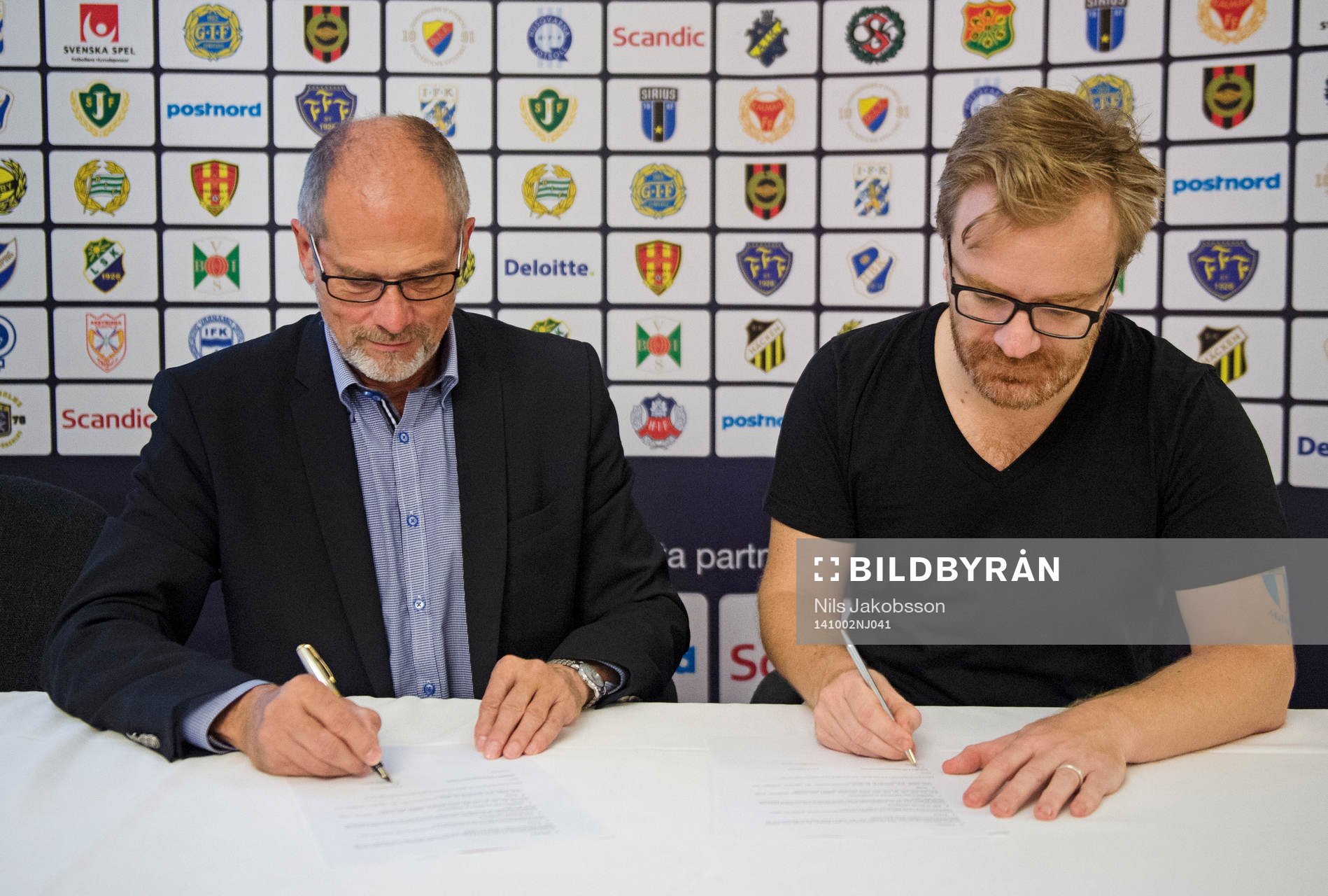 Lars-Christer Olsson, SEF, och Tony Ernst, ordförande i