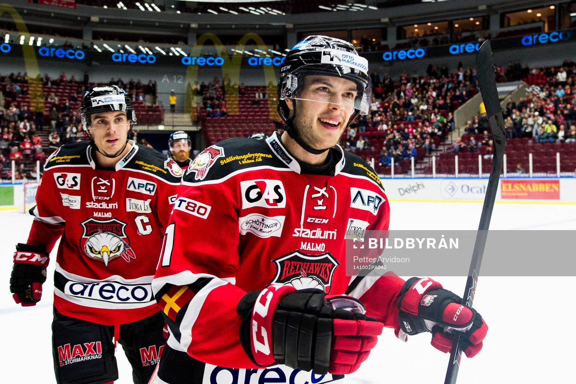 Malmö Redhawks Björn Svensson jublar