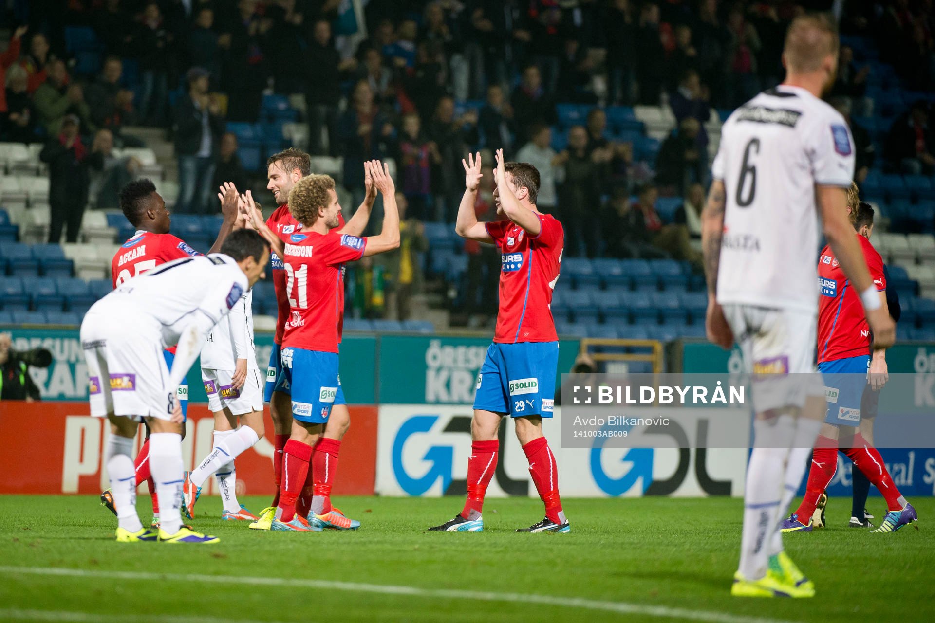 Helsingborgs Christoffer Andersson och Jesper Björkman