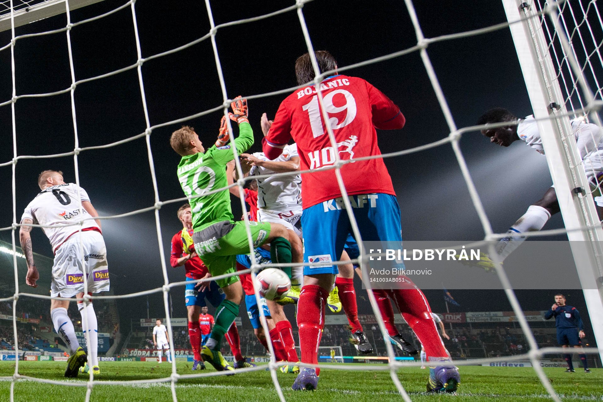 Kalmars Papa Alioune Diouf nickar in målet somsedan döms