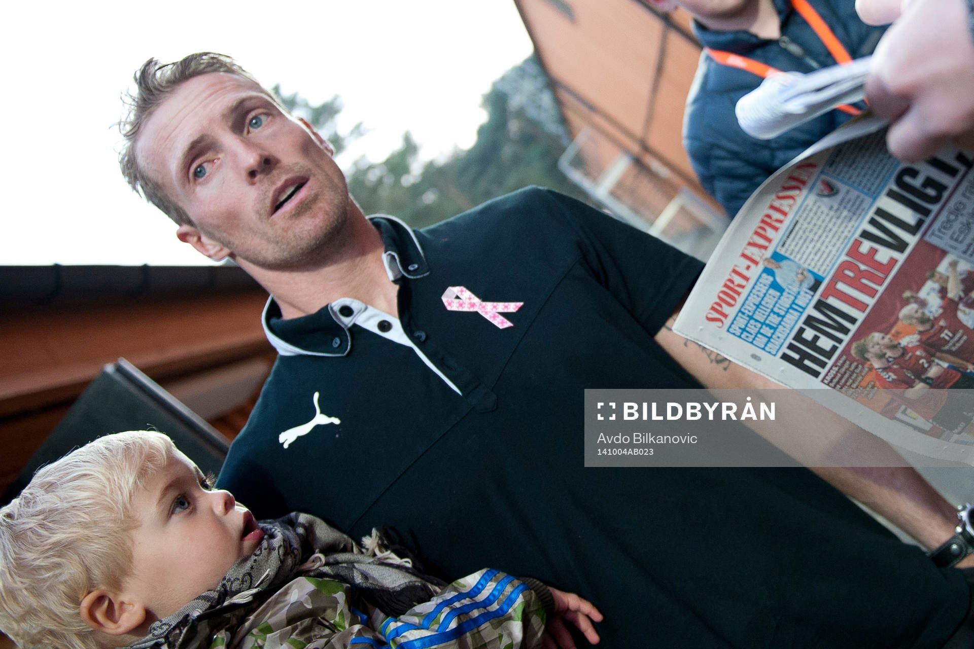 Mjällbys Christian Wilhelmsson läser Kvällsposten
