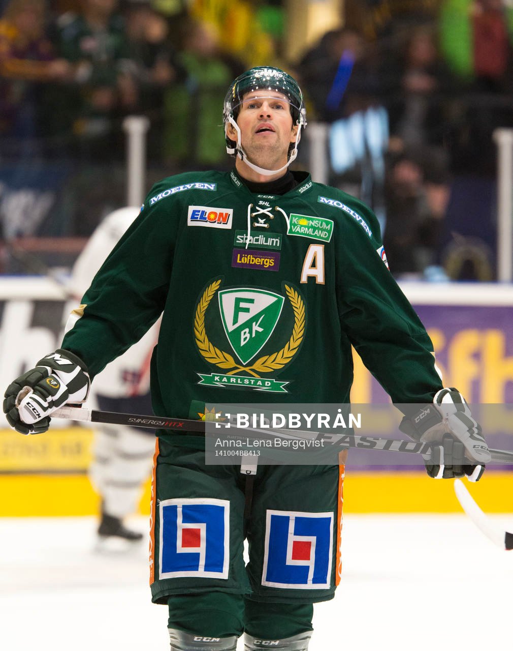 Färjestads Rickard Wallin ser deppad ut