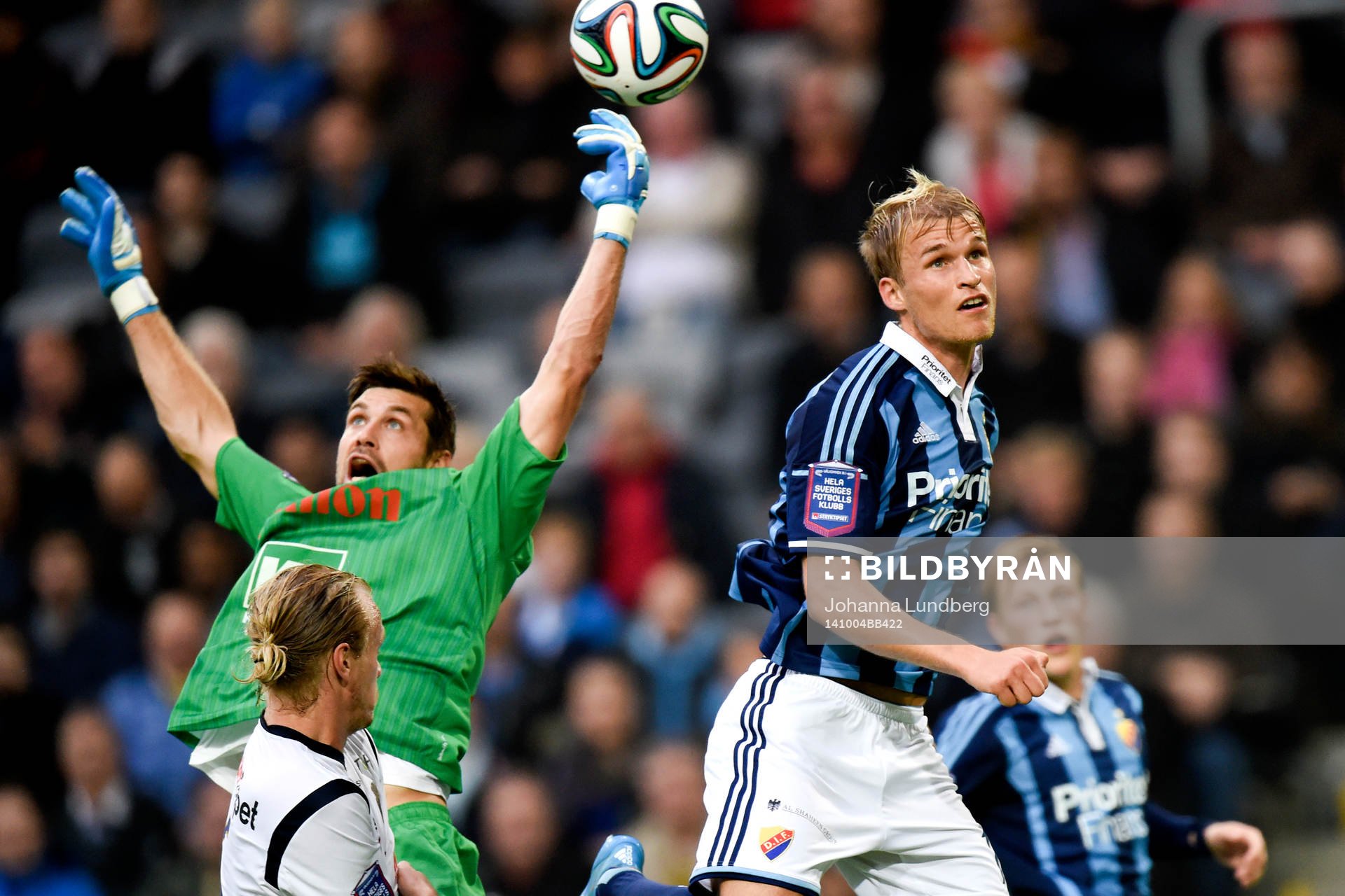 Gefles målvakt Emil Hedvall och Djurgårdens Sebastian