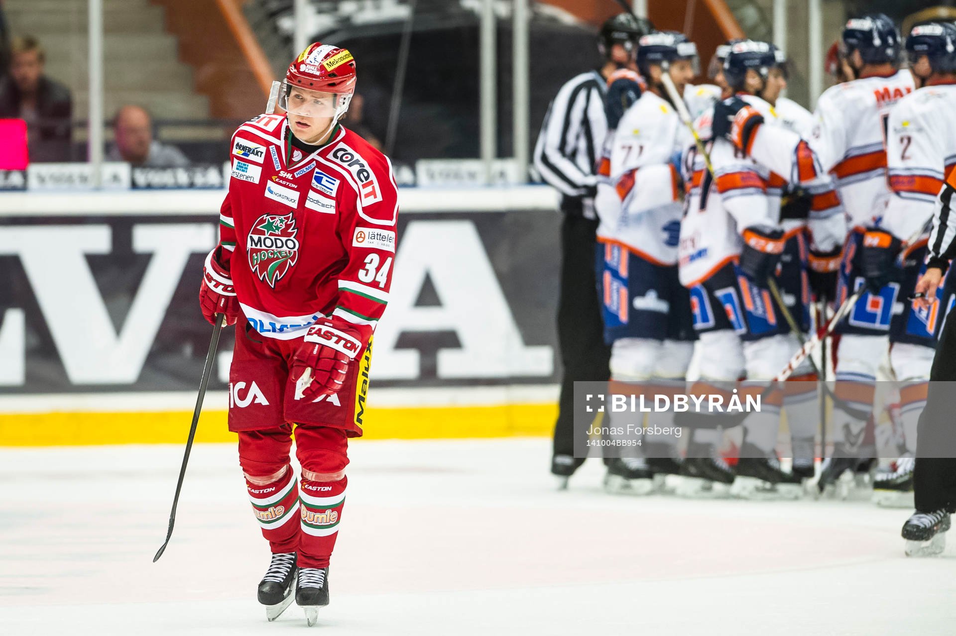 Tomi Kallio gjorde 0-5 målet, Växjös Rhett Rakhshani,