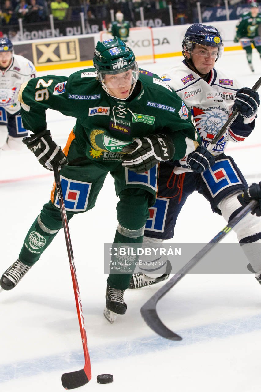 Färjestads Victor Ejdsell och Linköpings Broc Little