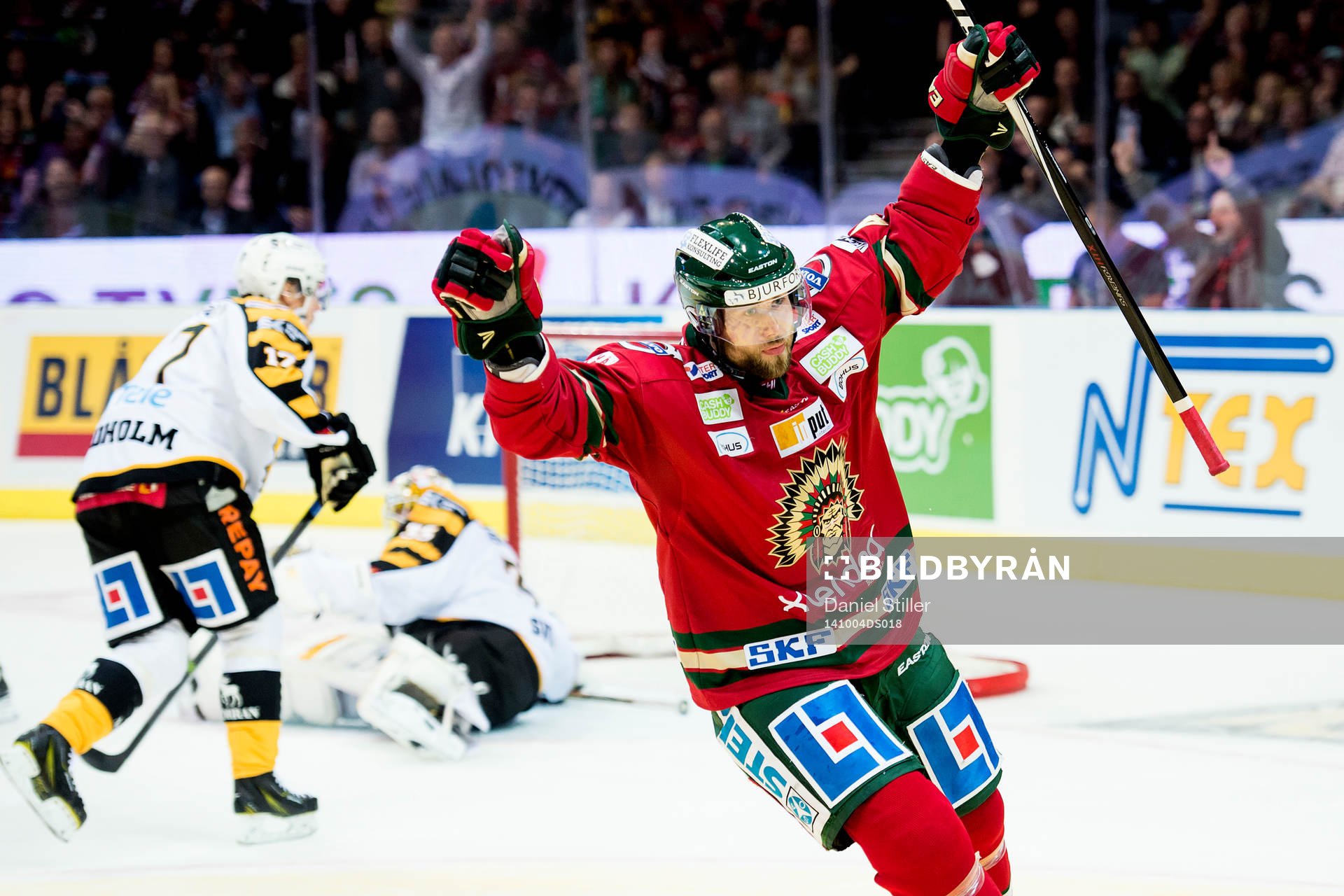 Frölundas Christoffer Persson jublar