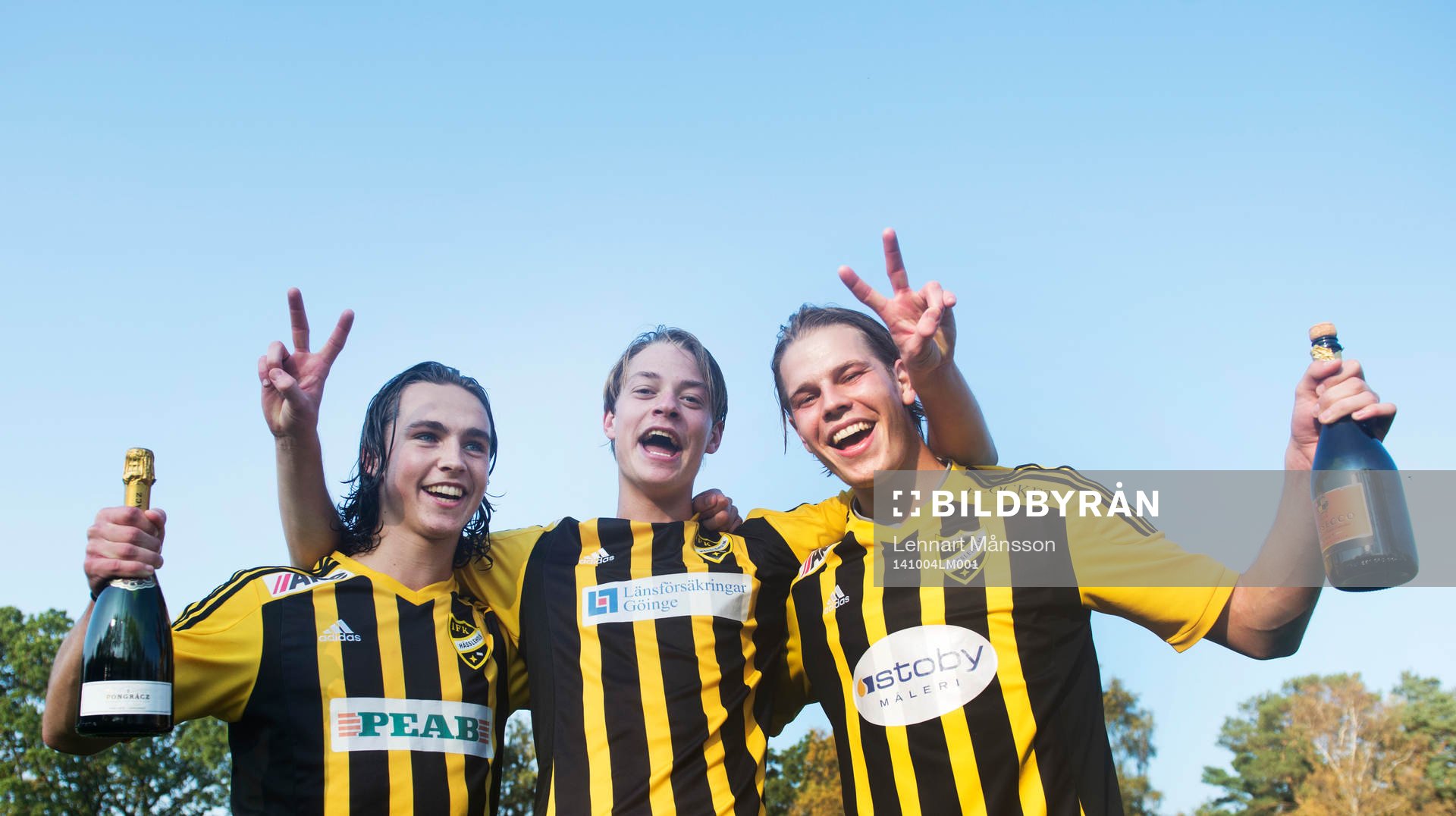 or Anton Pramberg, Axel Harletun och Filip Ranmo i matchen