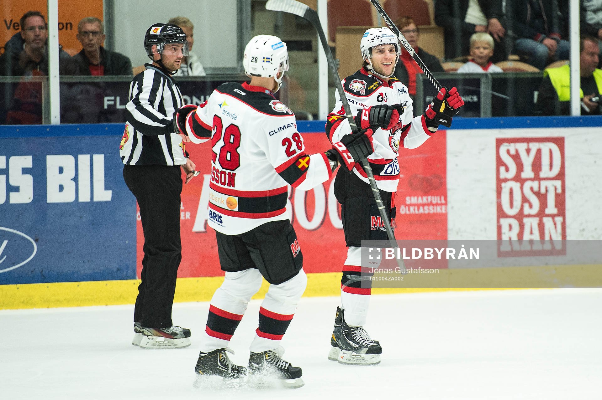 Malmö Redhawks Tony Romano har gjort 2-0 till Malmö