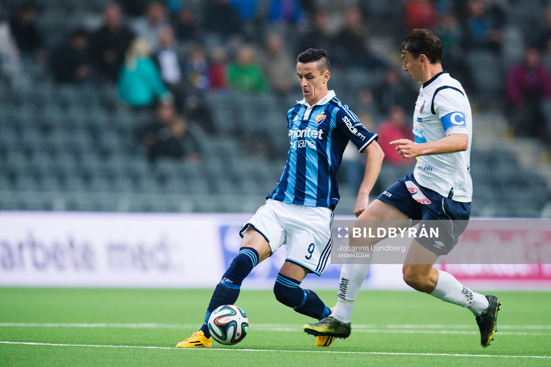 Djurgårdens Haris Radetinac och Gefles Marcus Hansson
