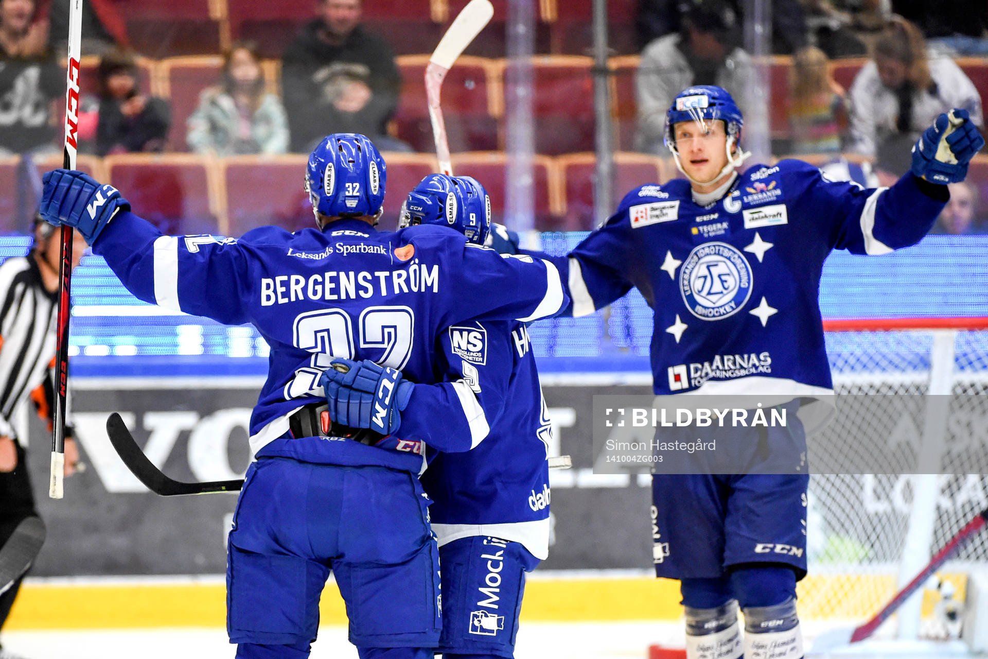 Leksands Jens Bergenström jublar