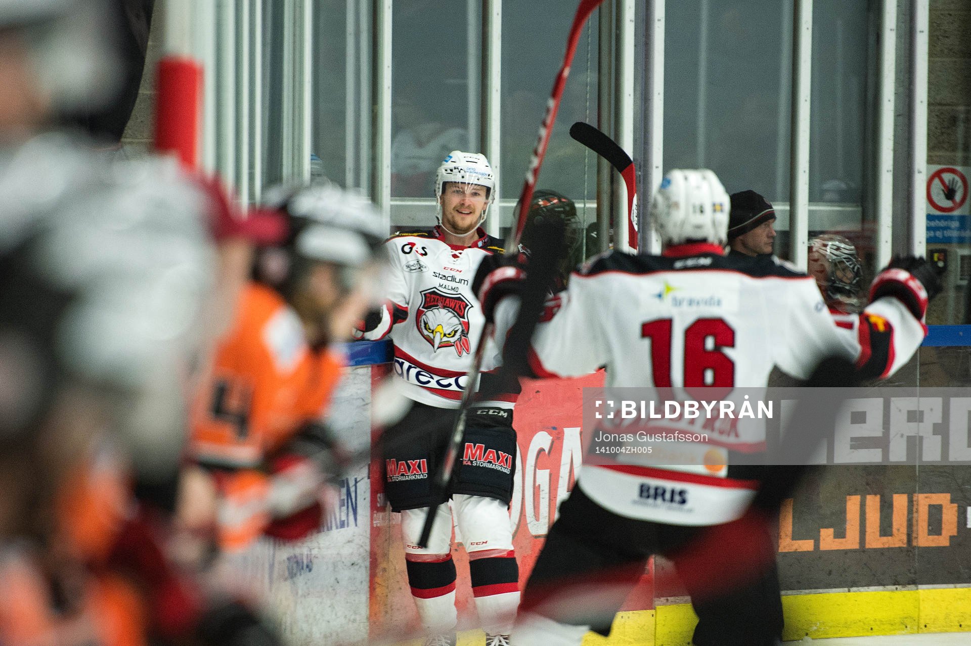 Malmö Redhawks Nicklas Jadeland har gjort 3-0 till Malmö