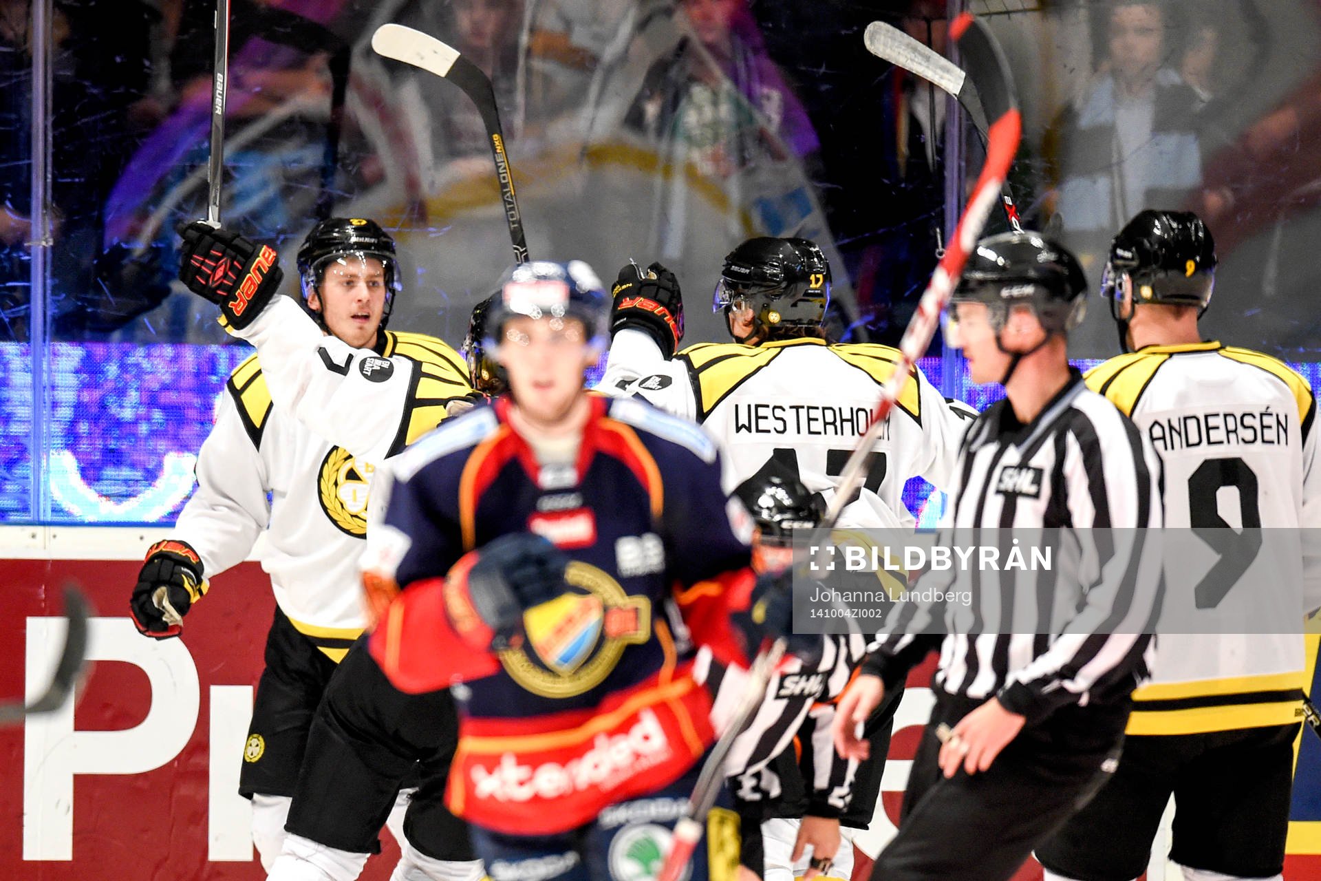 Brynäs Alexander Lindgren jublar