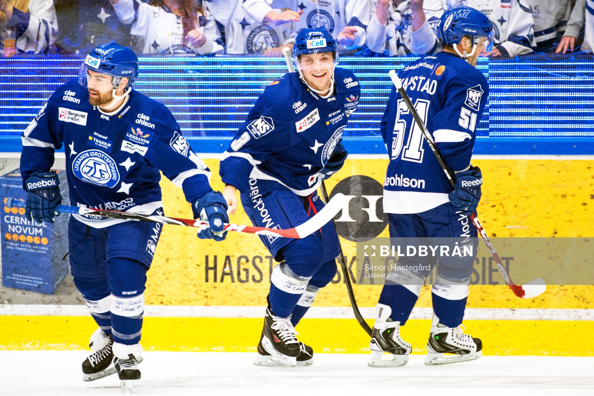 Leksands Jack Connolly, Linus Hultström och Kevin Kapstad