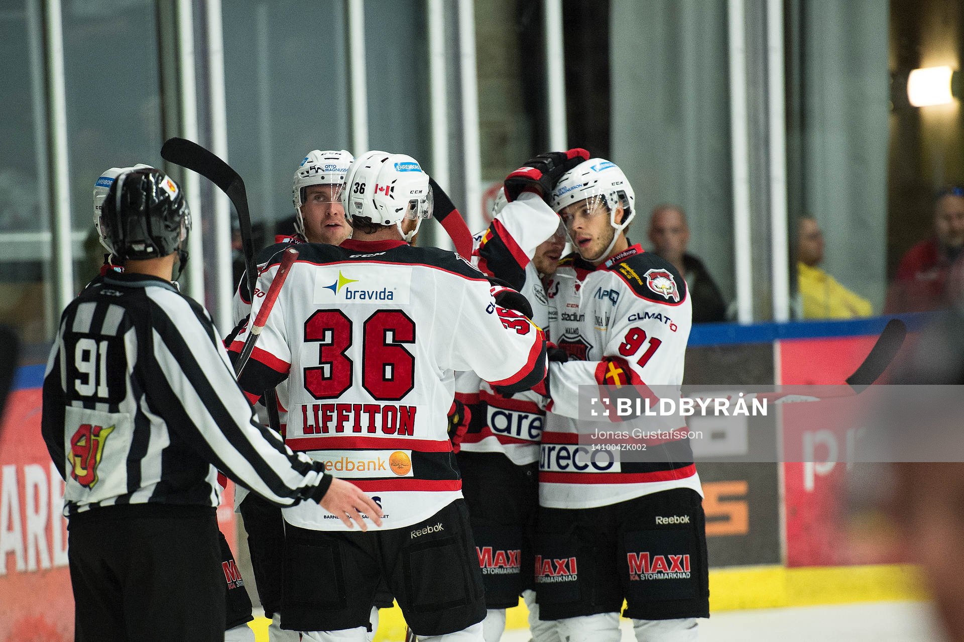Malmö Redhawks Nicklas Jadeland har gjort 3-0 till Malmö