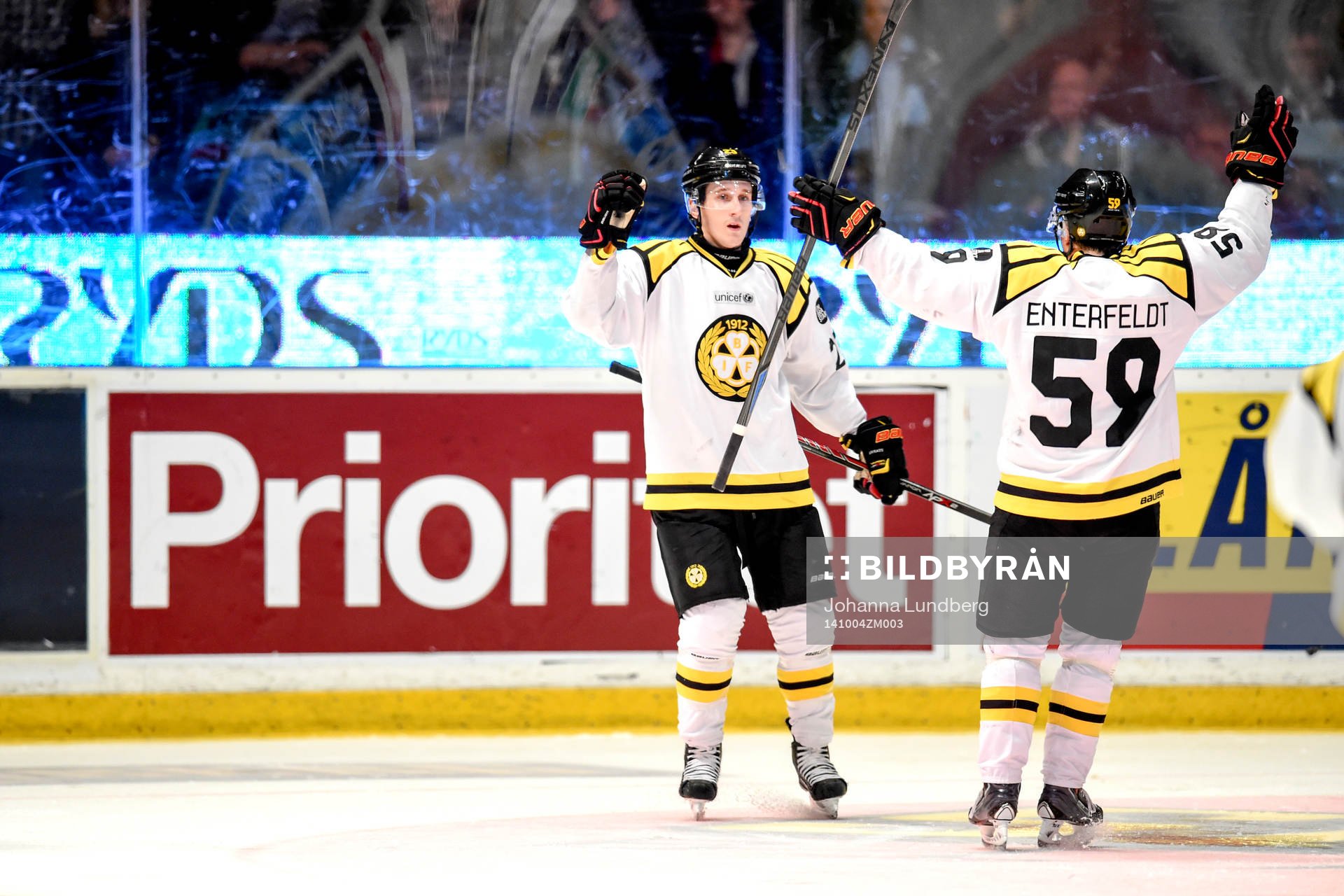 Brynäs Bill Sweatt jublar