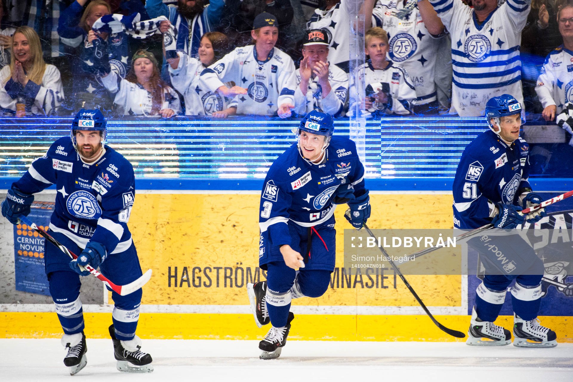 Leksands Jack Connolly, Linus Hultström och Kevin Kapstad