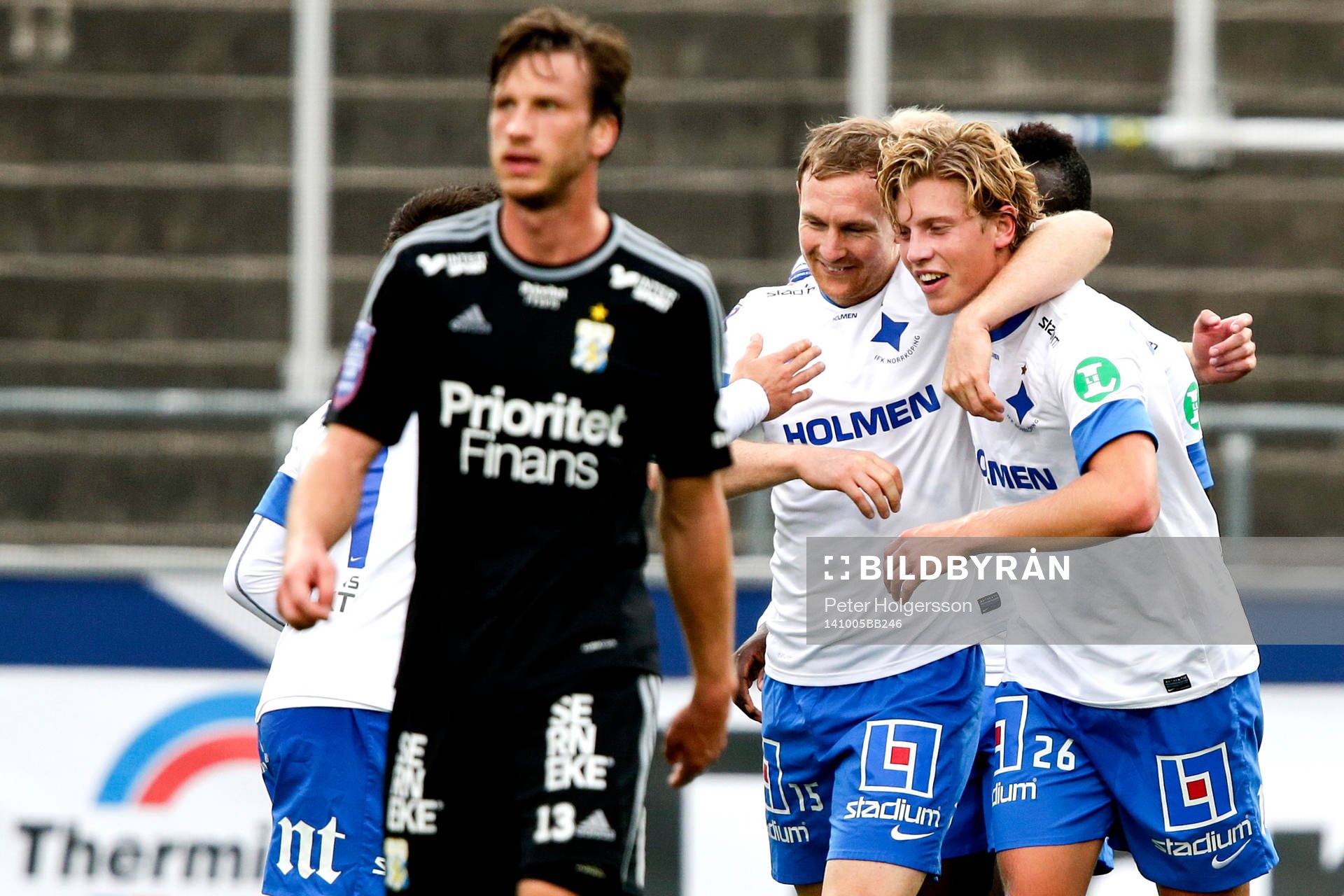 Norrköpings Alexander Fransson jublar