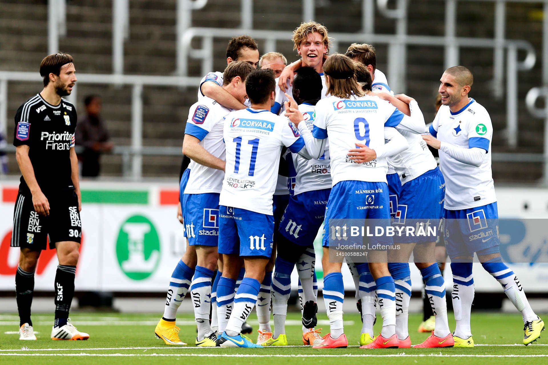 Norrköpings Alexander Fransson jublar