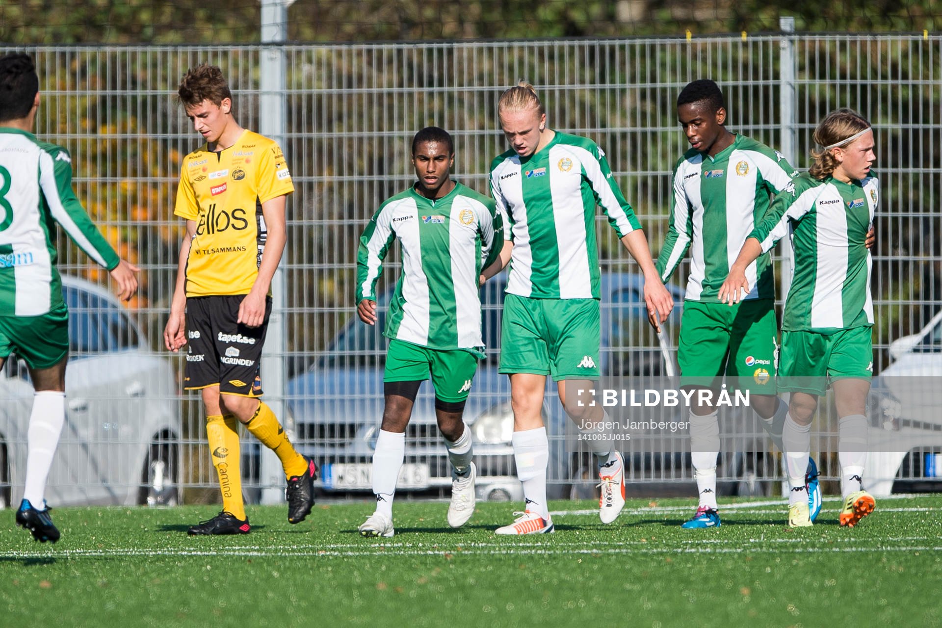 Hammarby spelarna jublar