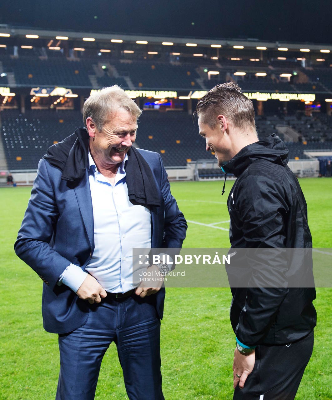 s tränare Åge Hareide och Markus Rosenberg