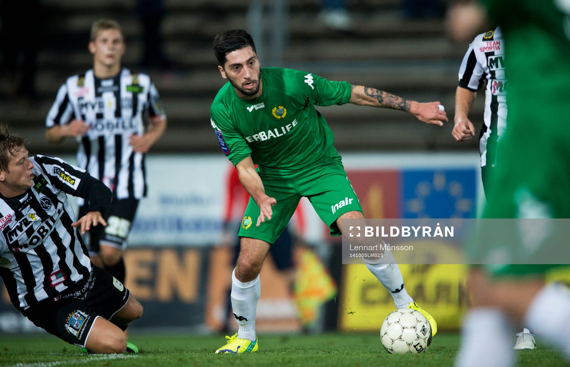 Hammarbys Nahir Besara  i matchen i superettan mellan