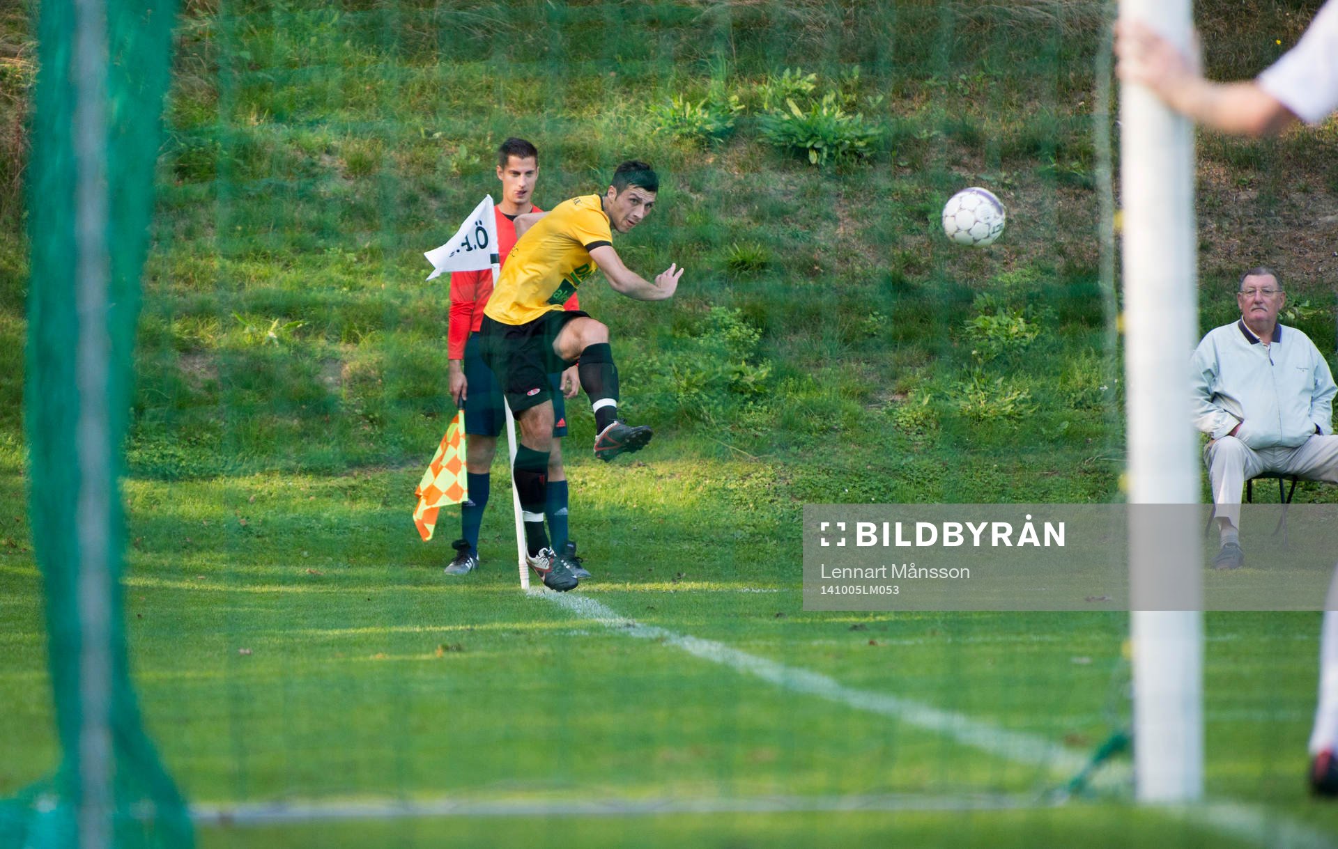 Hörnspark i matchen i division 3 mellan Österlen och IFK