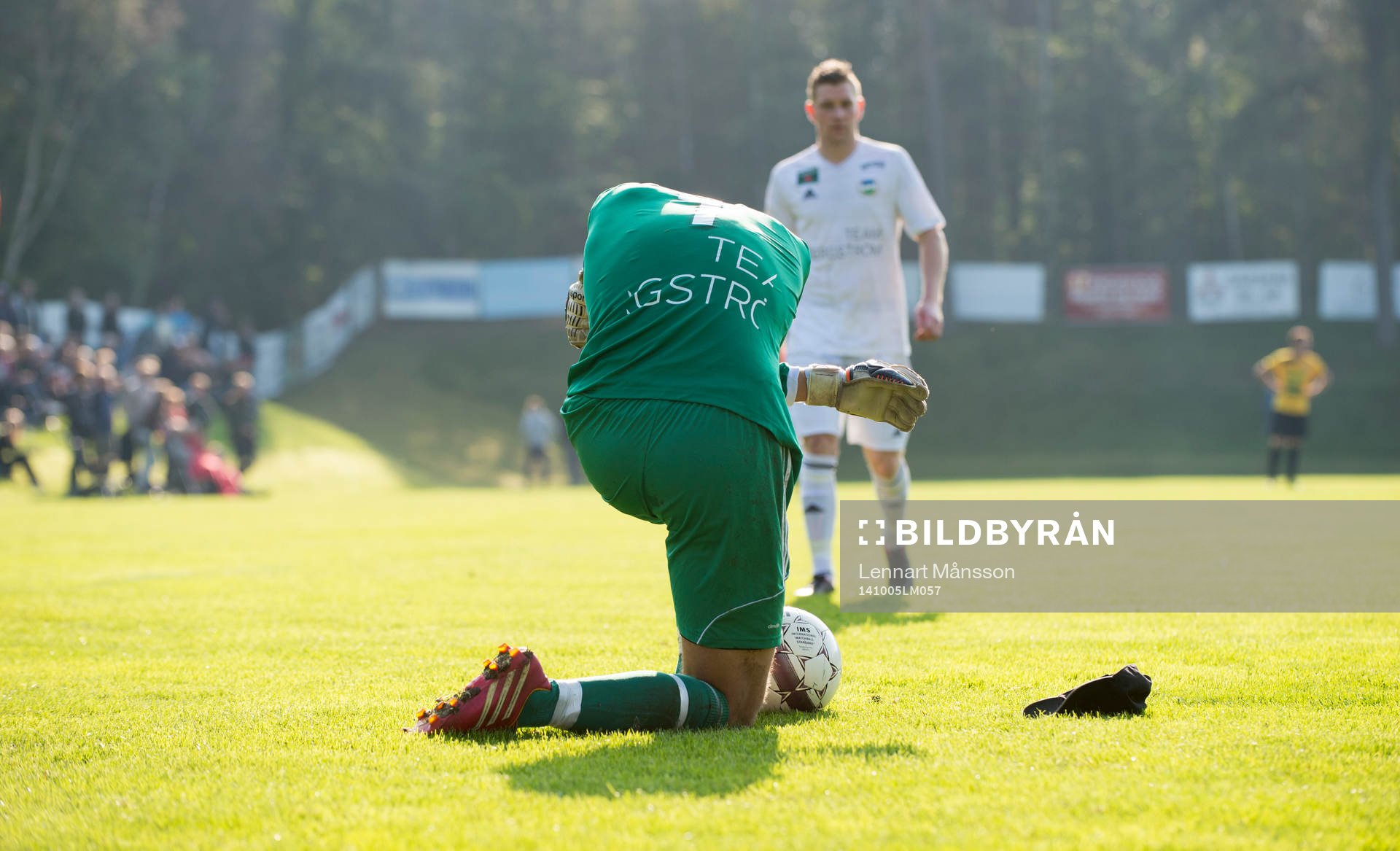 Österlens målvakt skadad i matchen i division 3 mellan