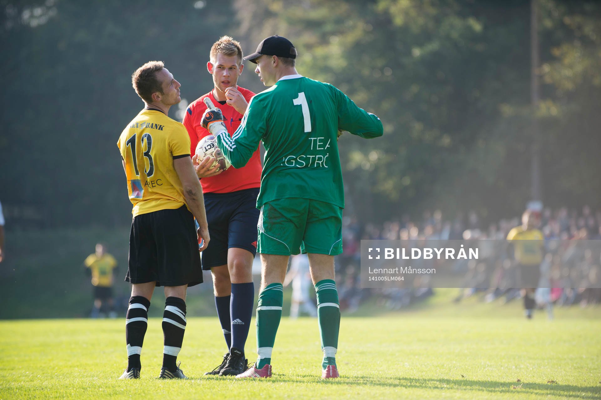 Bråk mellan Österlens målvakt och en IFK Malmö-spelare