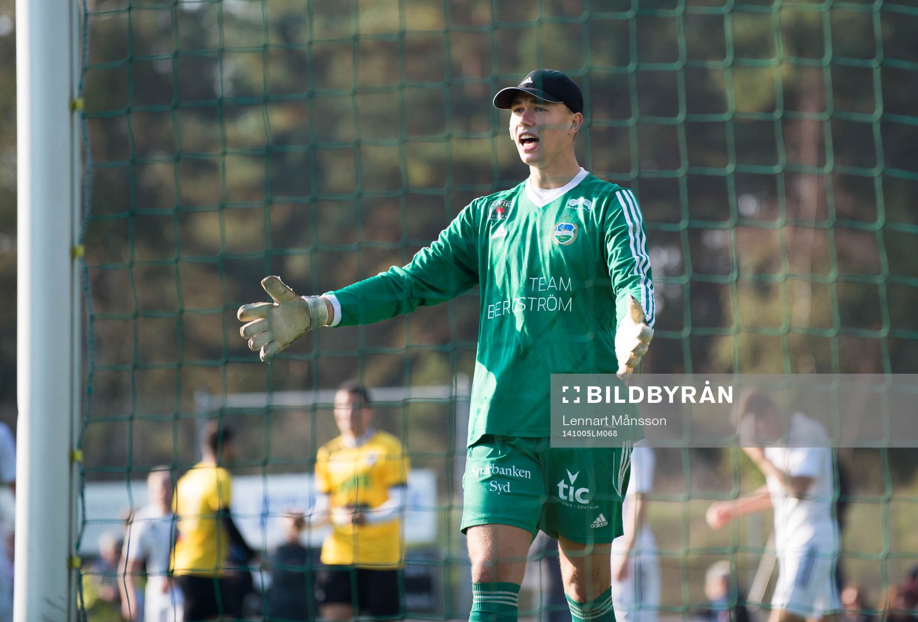 Österlens målvakt i matchen i division 3 mellan Österlen