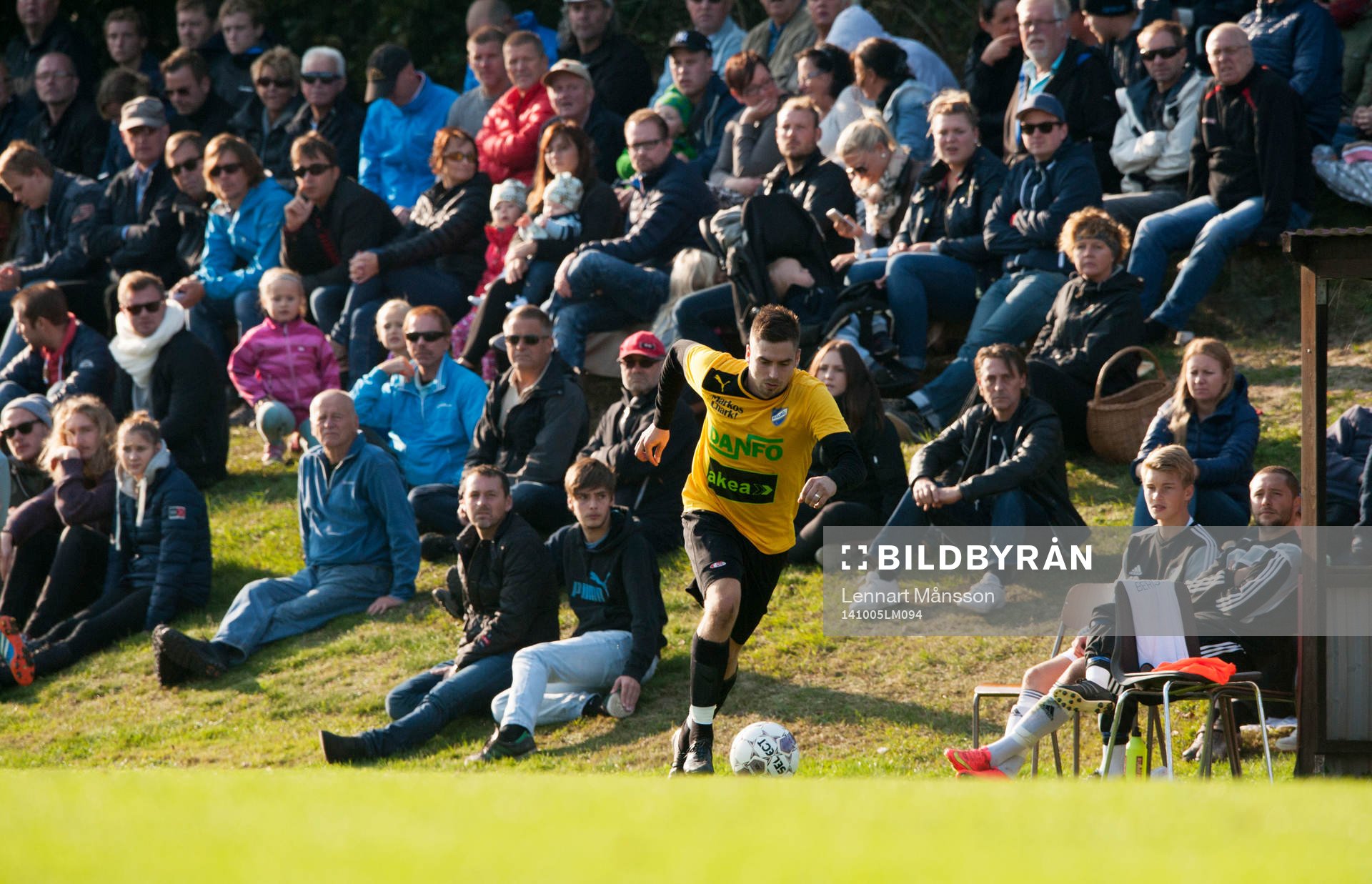 Idyllisk idrottsplats i matchen i division 3 mellan
