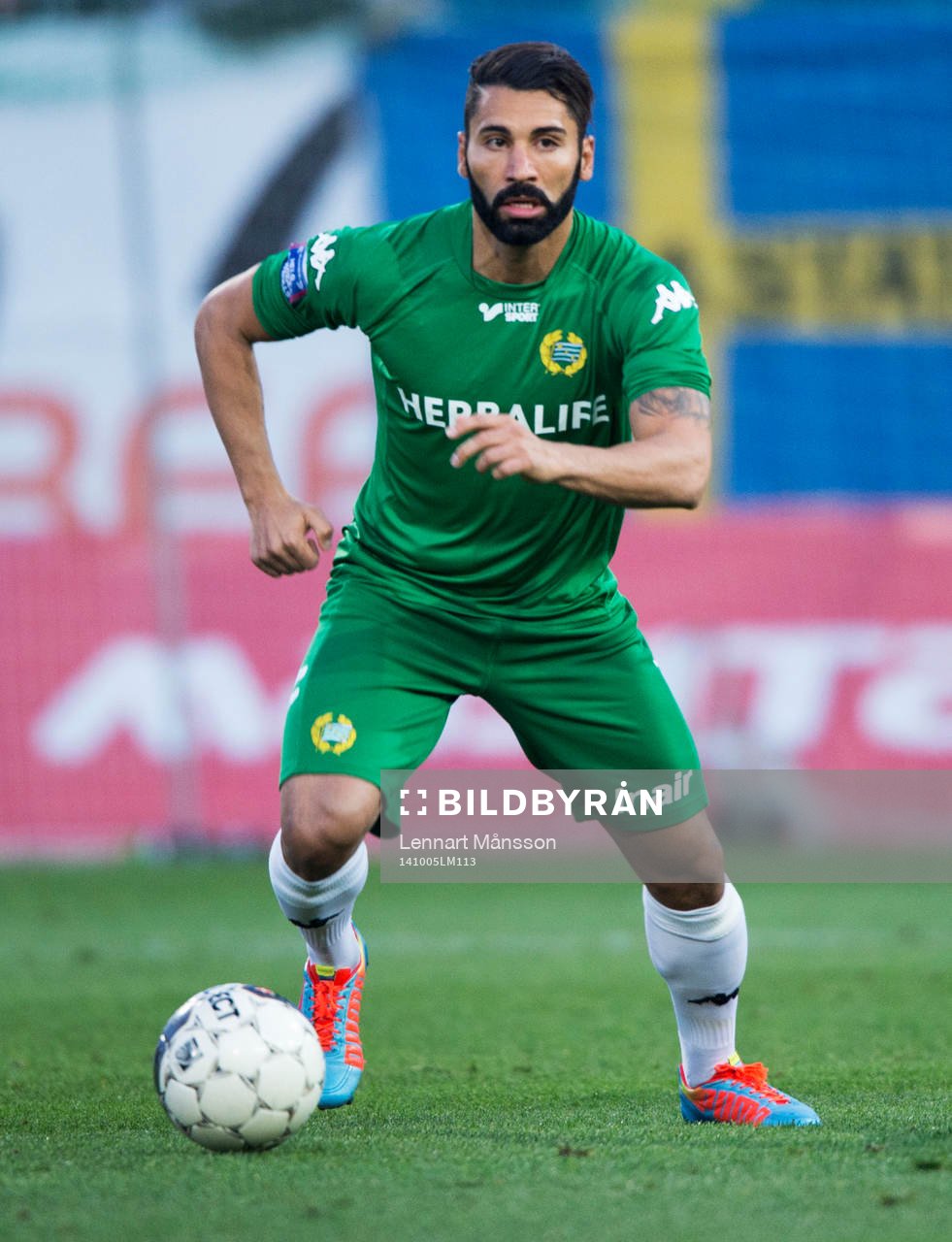 Hammarbys Stefan Batan  i matchen i superettan mellan