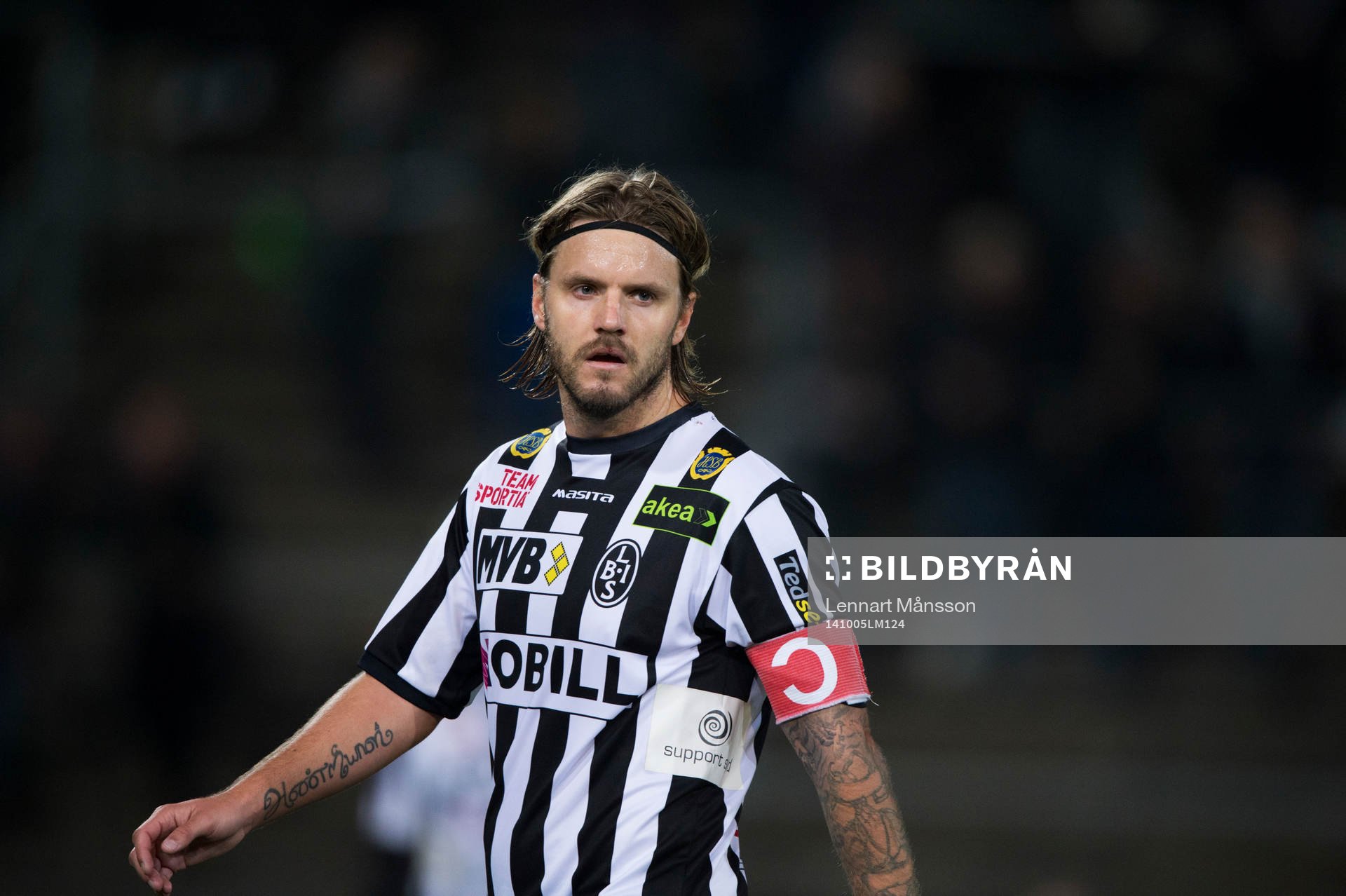 Landskronas Andreas Dahl  i matchen i superettan mellan
