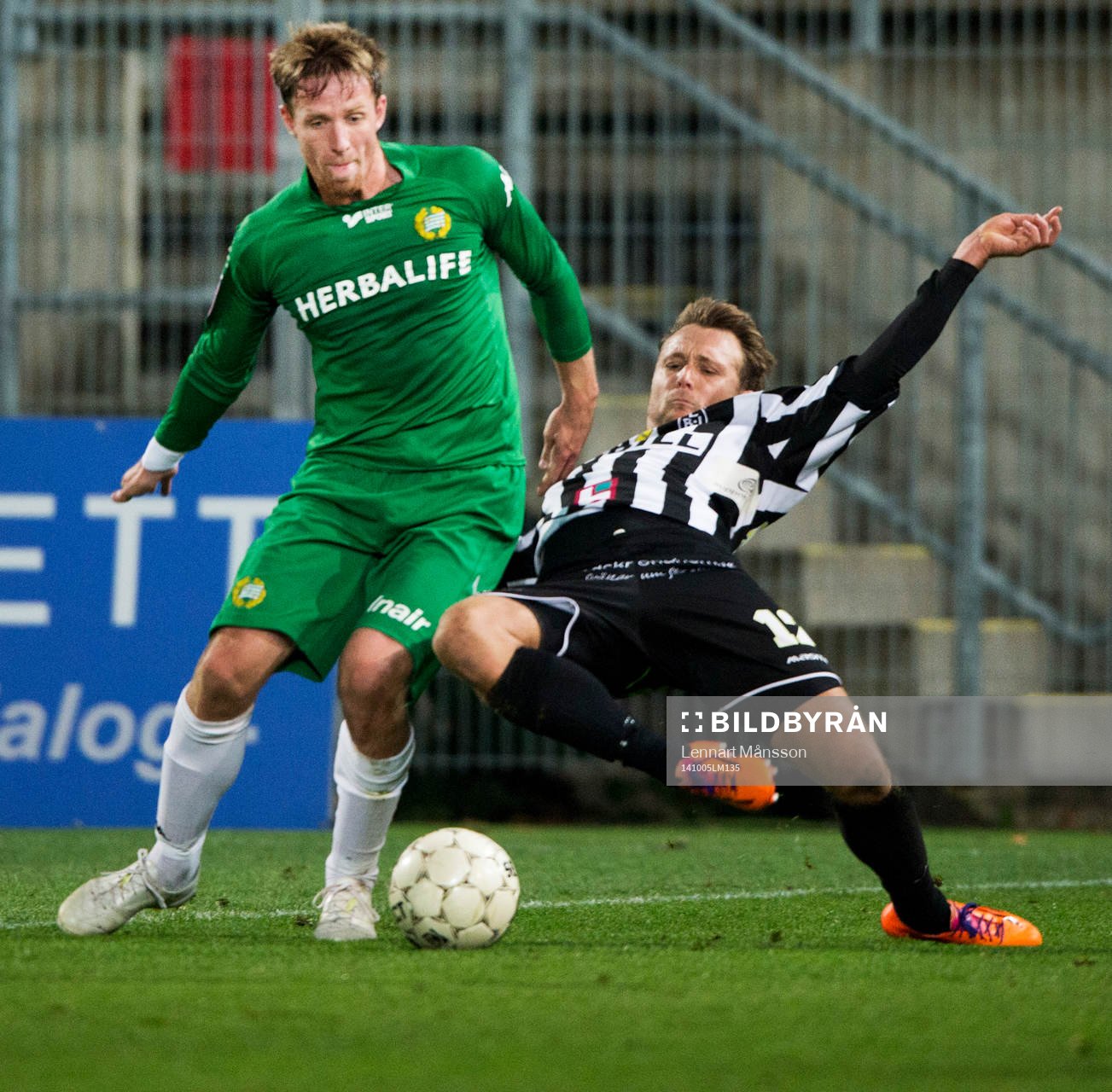 i matchen i superettan mellan Landskrona och Hammarby i