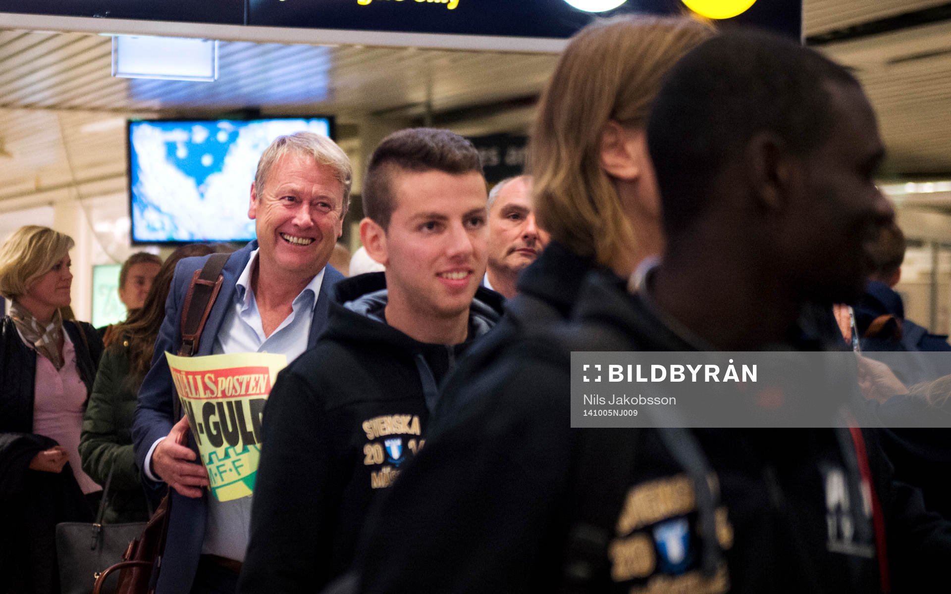 Malmö FFs tränare Åge Hareide när Malmö FF landar på