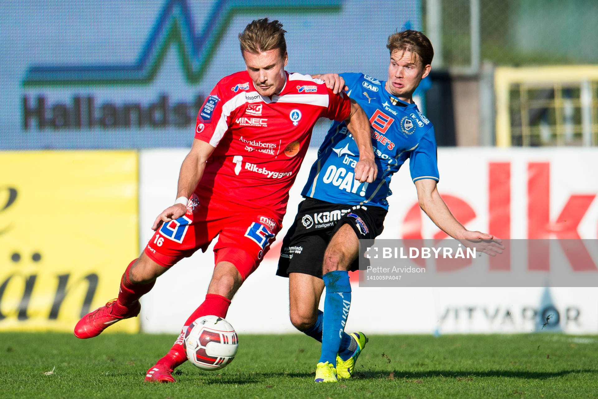 Åtvidabergs Pontus Nordenberg och Halmstads Johan Blomberg