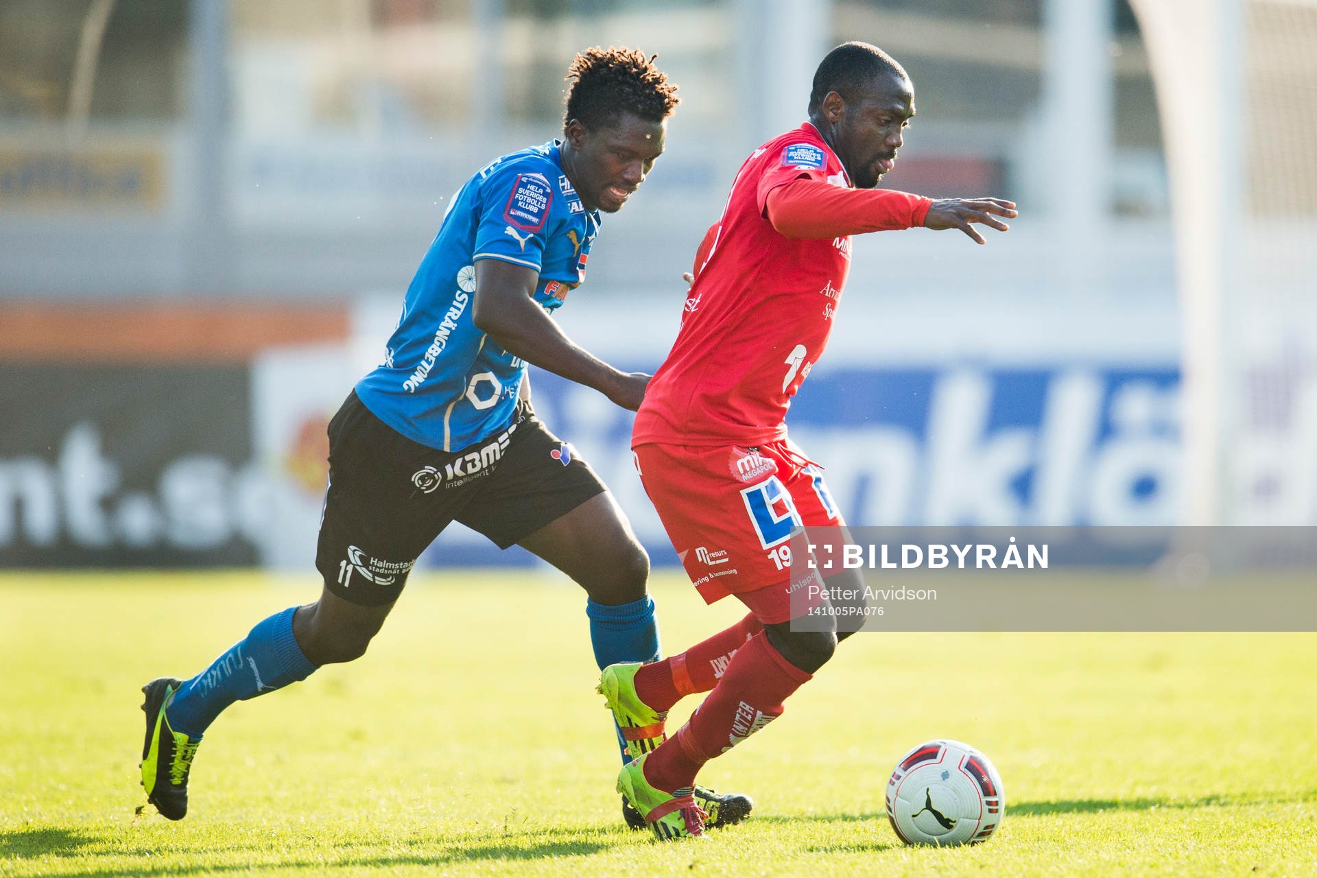 Halmstads King Osei Gyan och Åtvidabergs John Owoeri